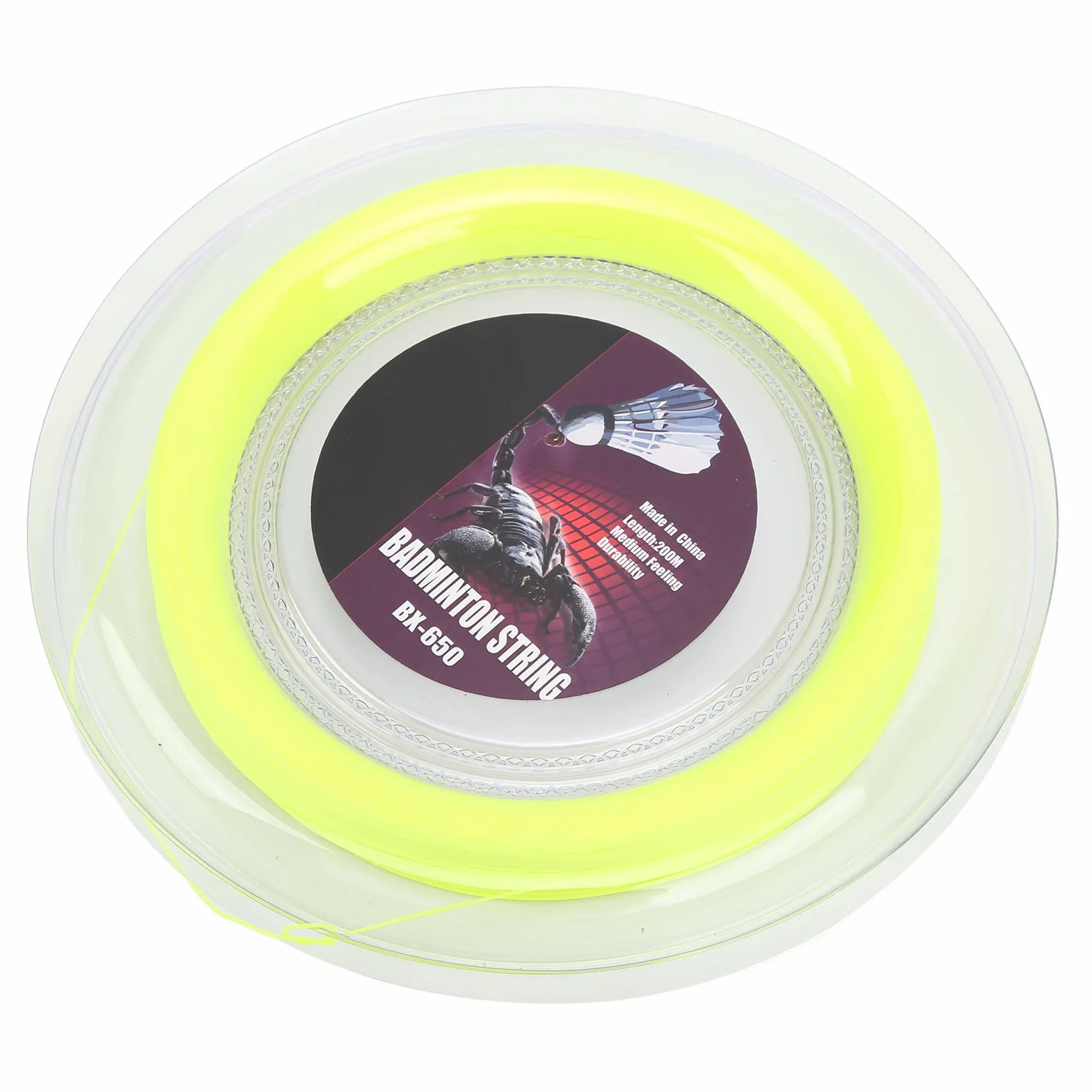 Corde De Raquette De Badminton Fil De Remplacement De Fil De Ligne De Raquette De Tennis Professionnel 0,72 Mm 200 M Bobine De Fil De Raquette pour Entraînement Quotidien Amateur