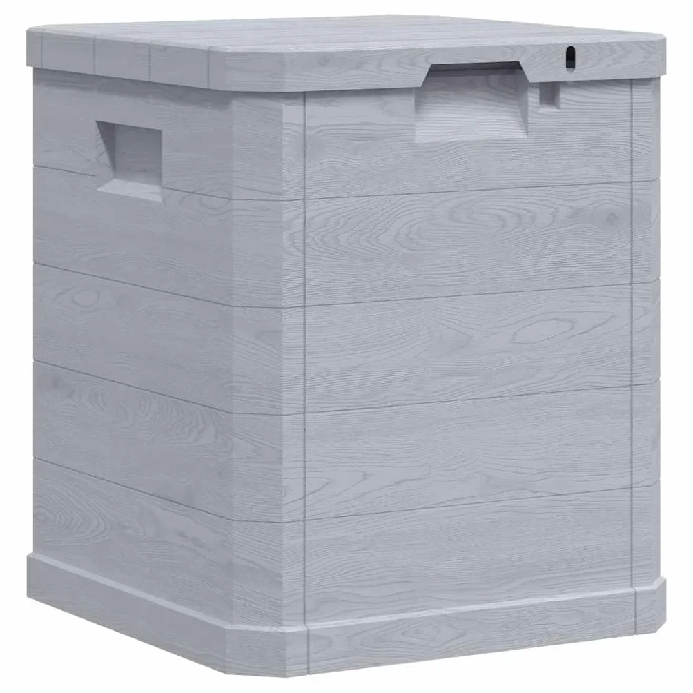 vidaXL Boîte de Rangement Jardin Coffre Stockage Extérieur Gris Clair