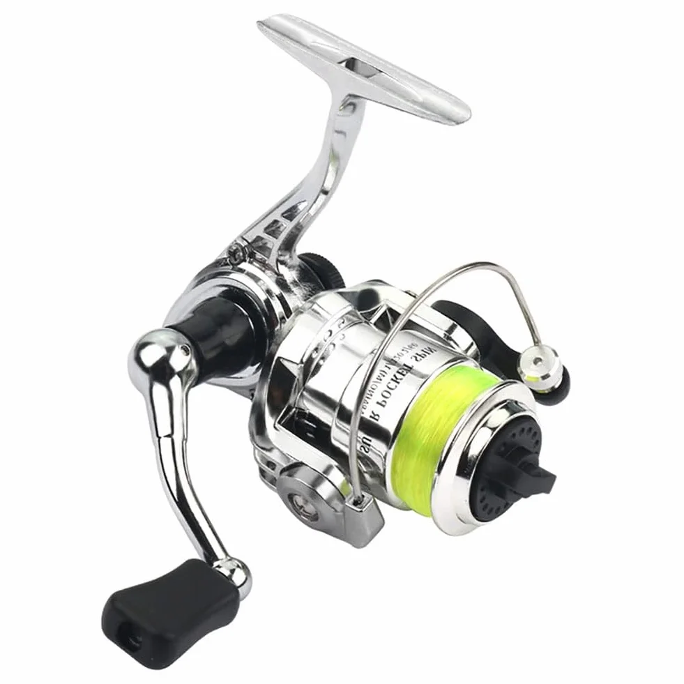 Garvee Moulinet Spinning Compact MN100 – Métal Durable, Rapport 4,3:1, Poignée Réversible – Carpe, Bass, Truite
