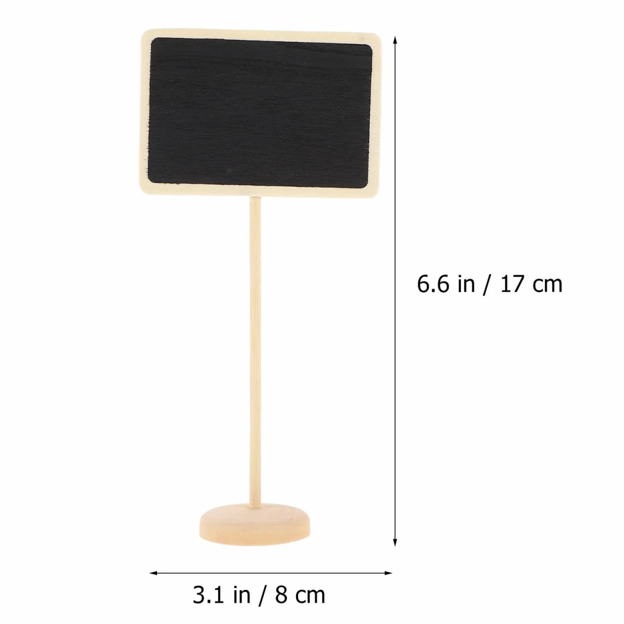 Ciieeo 20 Pièces Petit Tableau Noir avec Chevalets Mini Ardoise Effaçable Décorations Noel Bois