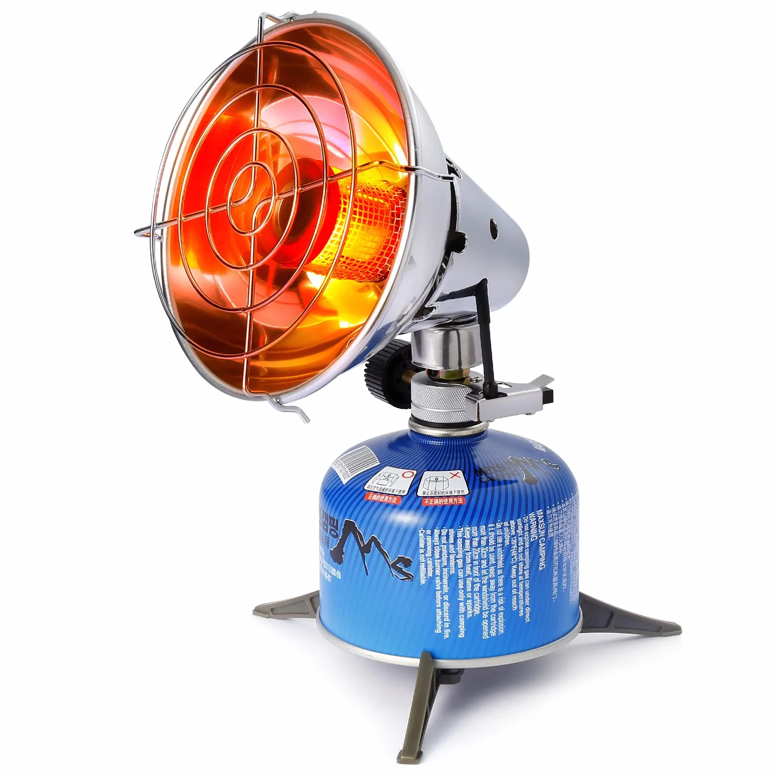 Mini Chauffage de gaz portable pour camping tente extérieur convection pêche randonnée hivernale