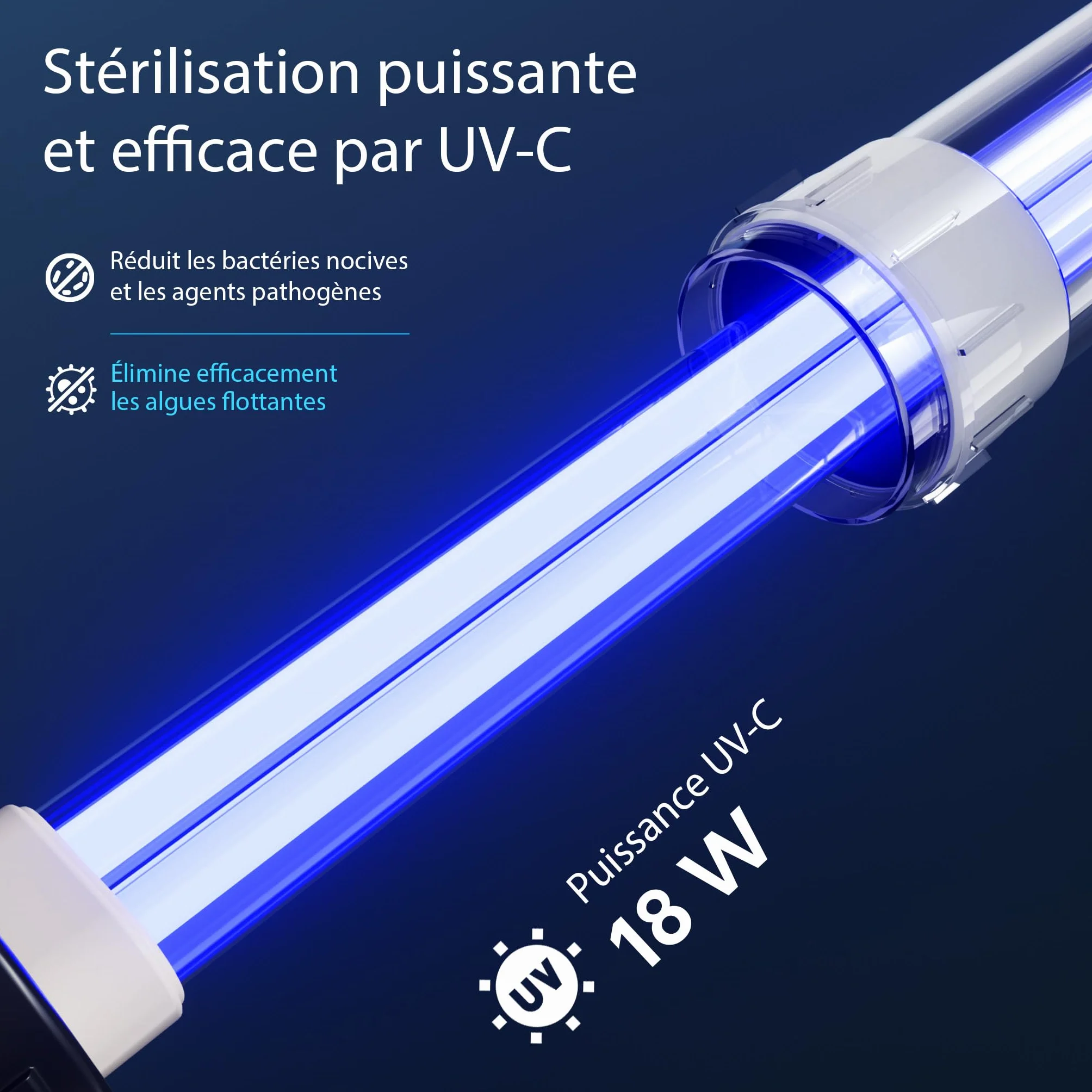 SunSun Kit complet CPF-15000 Filtre de bassin à pression 30000 L UV-C 18W CTF-6000 SuperECO pompe 6000l/h 40W 25m Tuyau 25mm