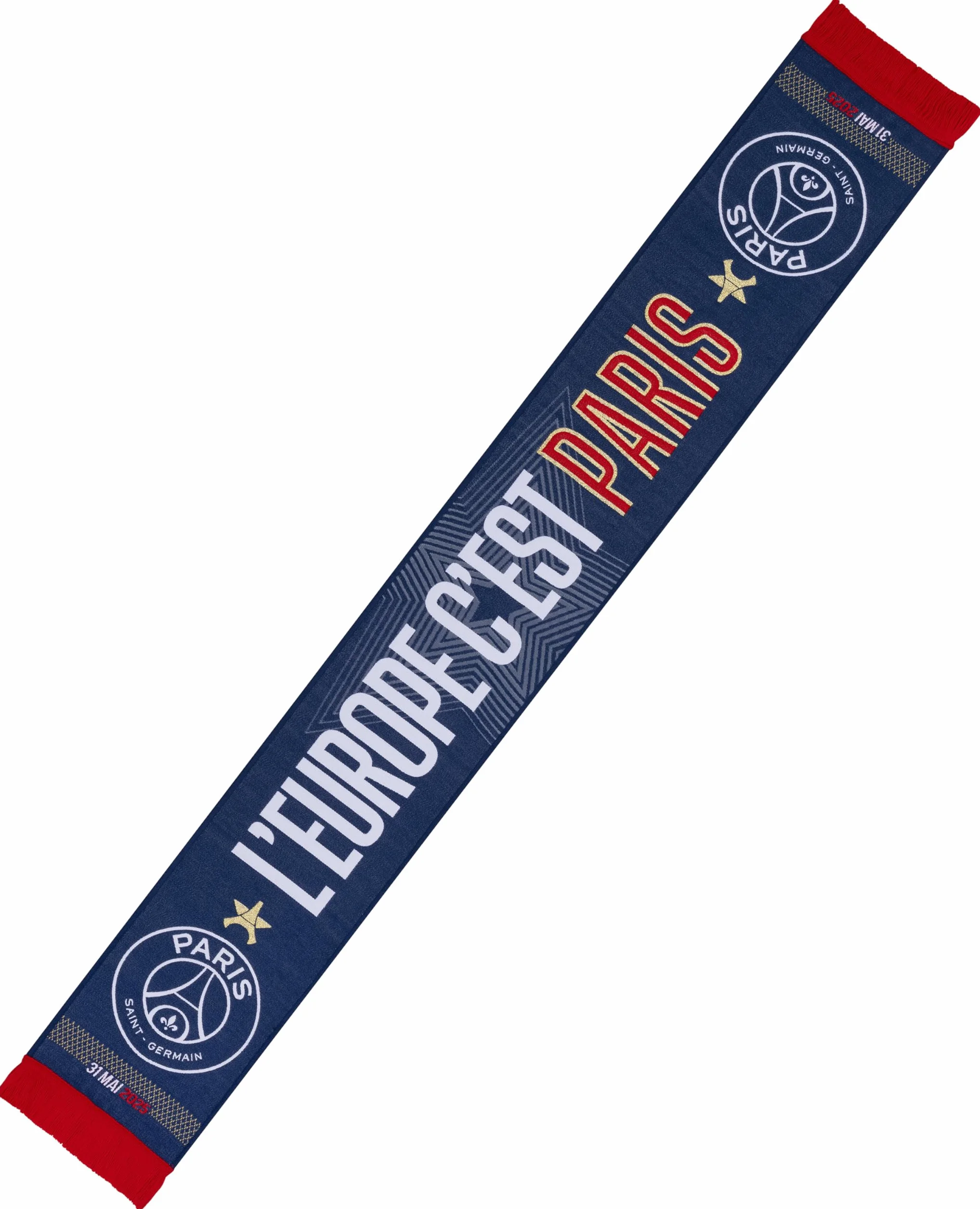 PSG Echarpe L' EUROPE C'EST PARIS - Collection officielle PARIS SAINT GERMAIN - Champions d' Europe 2025