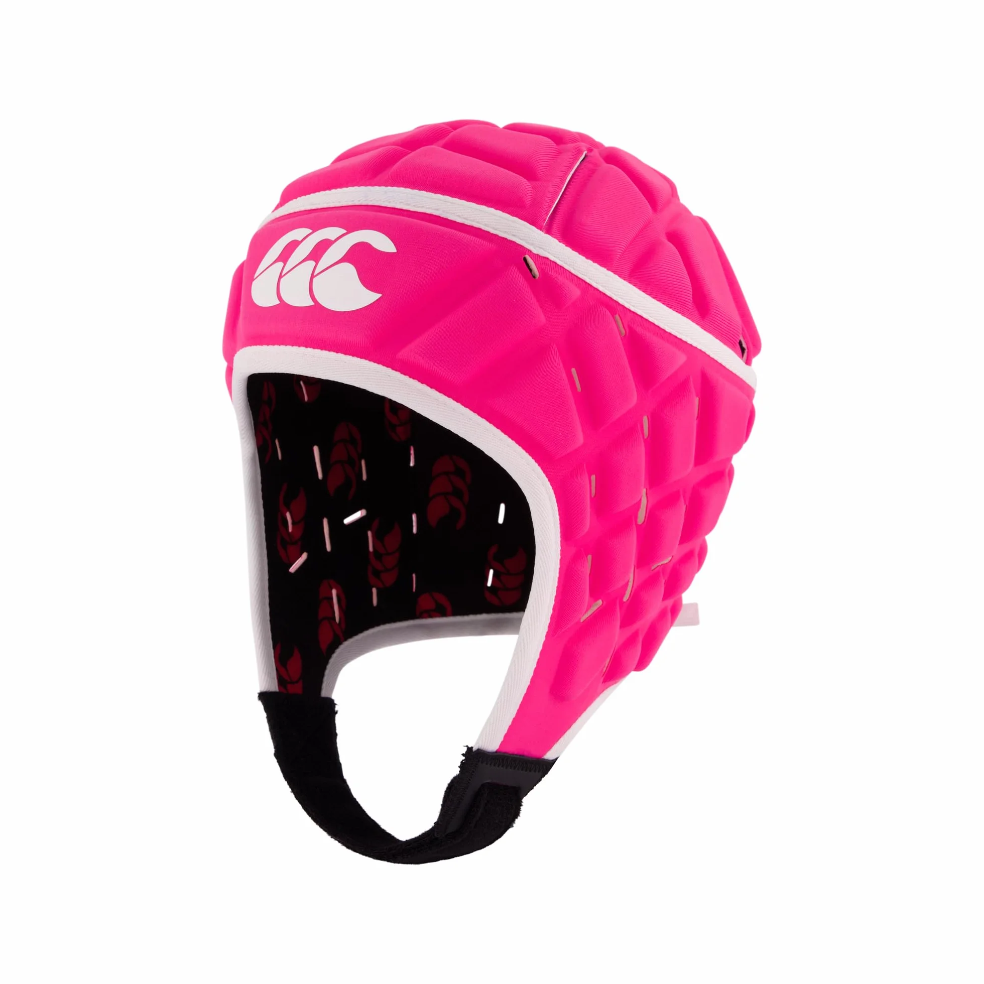 Canterbury Raze Casque de Protection Unisexe pour Adulte, Rose Fluo/Blanc, Taille M