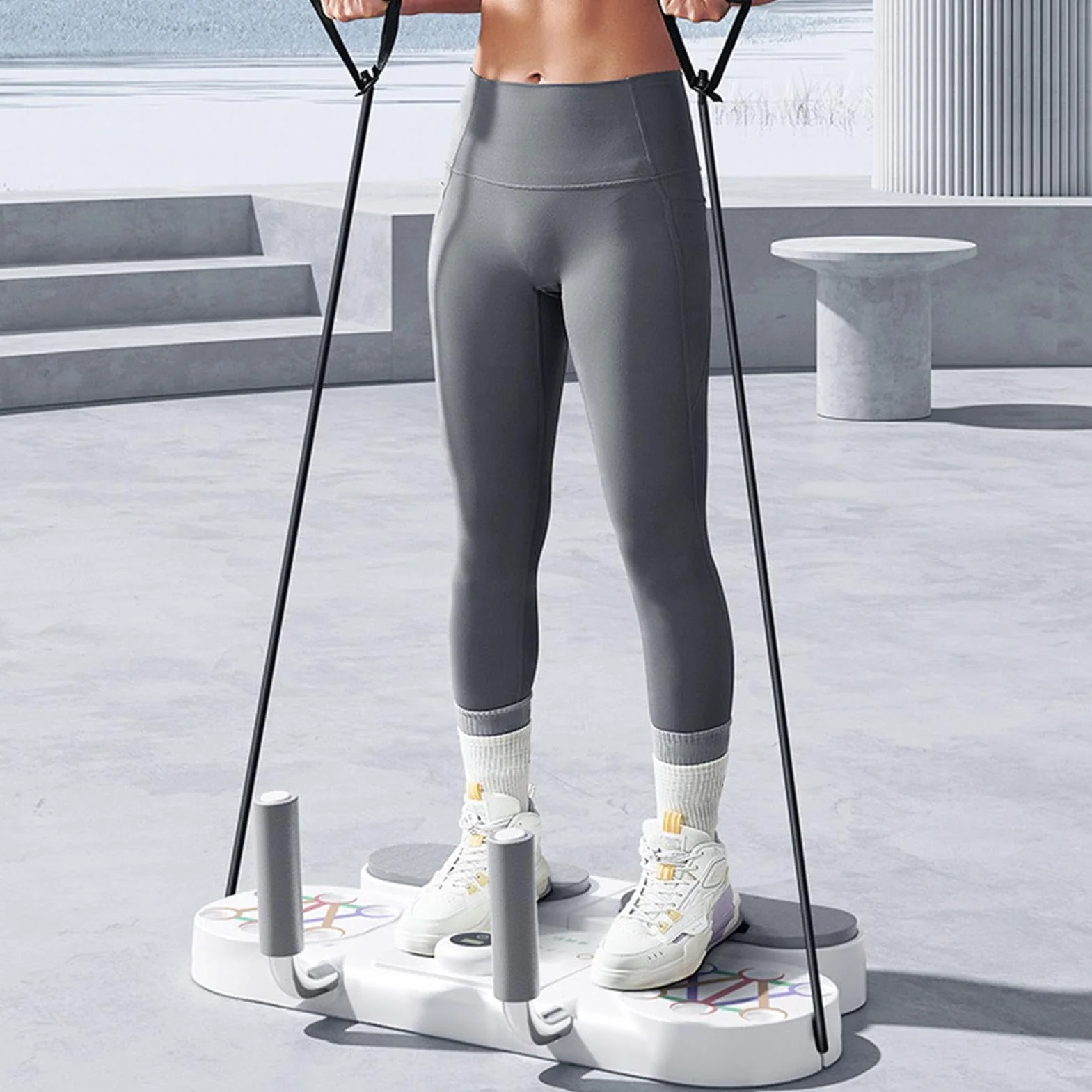 Up Board Planche 5 en 1 Muscle Max Up, planche multifonction pour homme, équipement professionnel d'entraînement de force