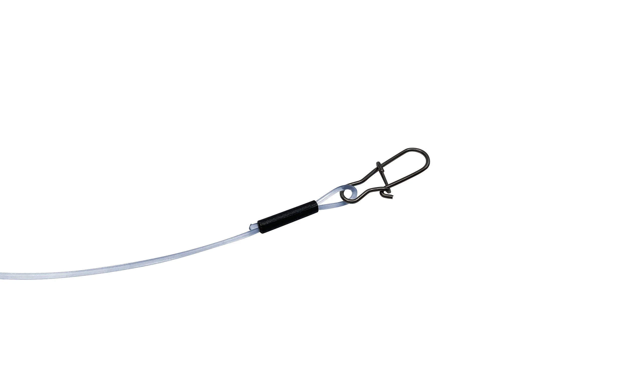 PetrisCatch Lot de 5 bas de ligne en fluorocarbone avec mousqueton pour brochet, 25 cm/40 cm, 12 kg/20 kg