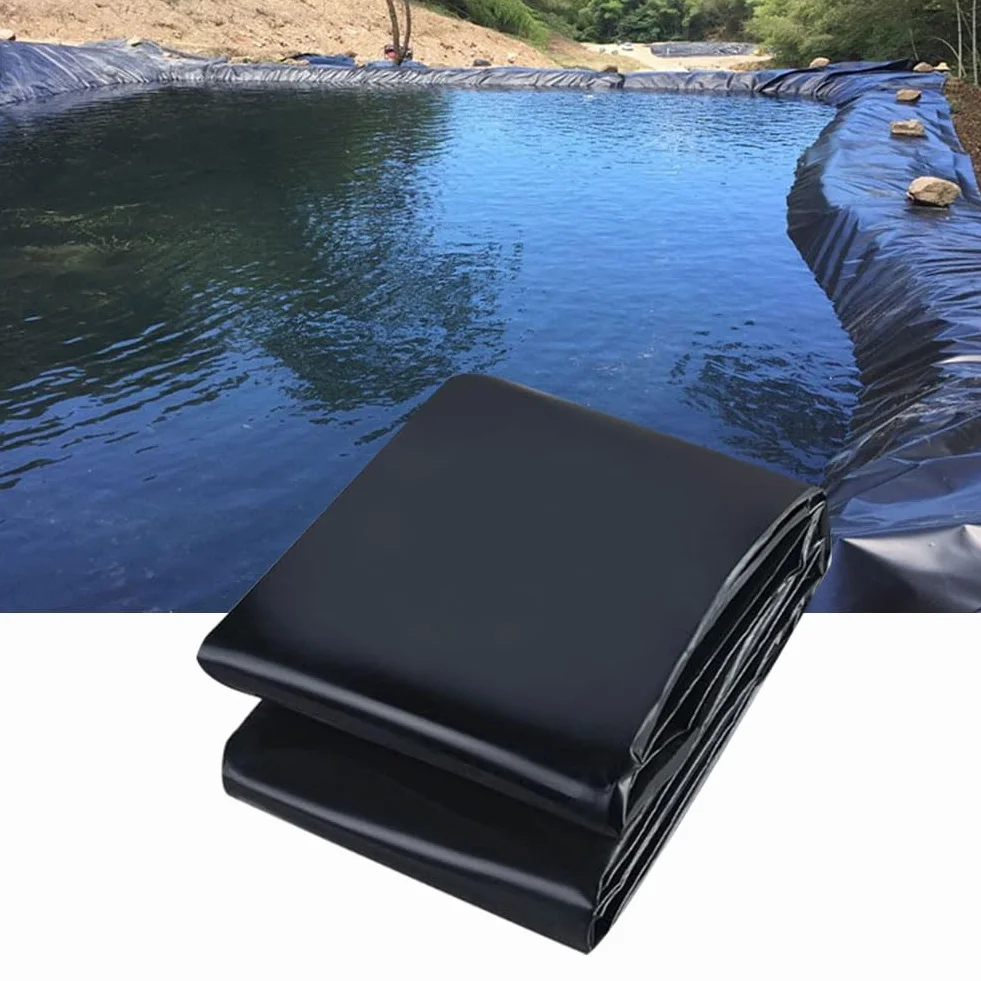 Bâche Bassin Extérieur Résistant UV Déchirures Flexible Durable 1.2x2m 0.2mm
