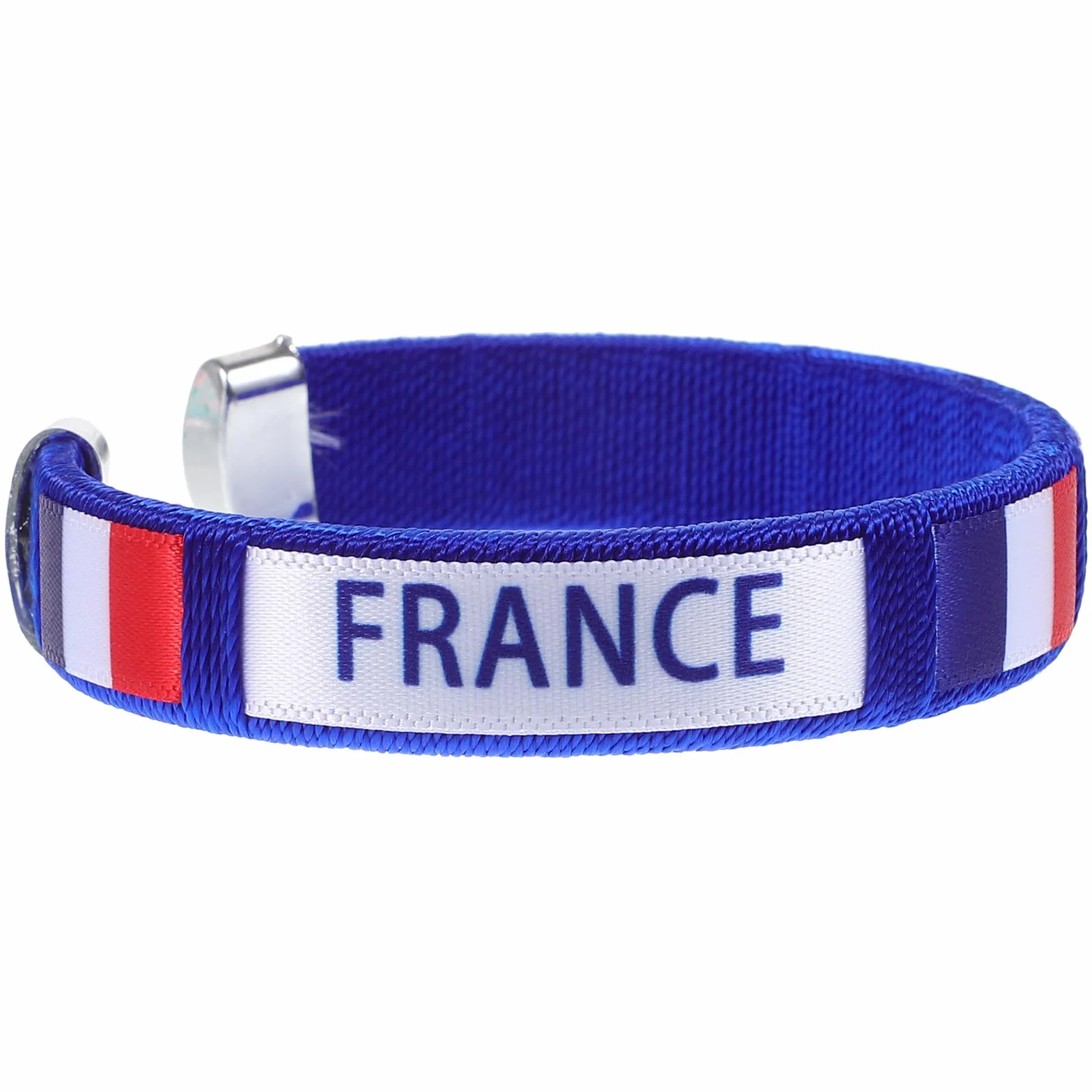 Bracelet de Supporter en Sangle Résistante, Motif Drapeau Français Bleu Blanc Rouge, Taille Unique, Bracelets de Football pour Match de Football, Fête Sportive et Encouragement