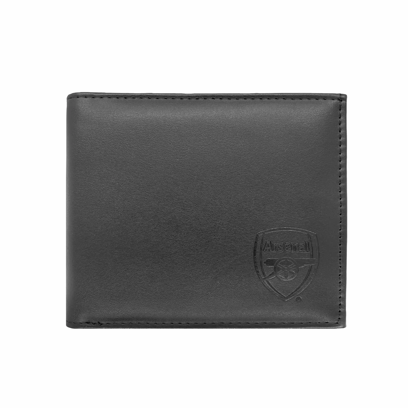 Arsenal FC Portefeuille thème Football Blason embossé Noir