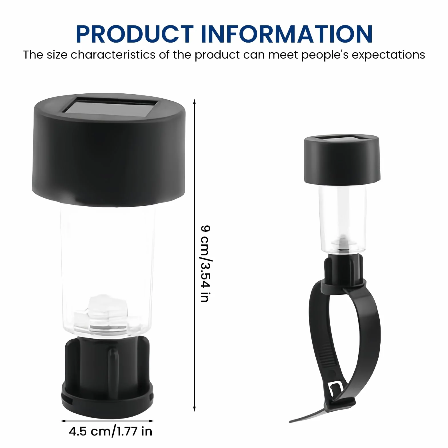BORDEAG Lot de 10 Lampes Solaires Étanches de Piscine, Éclairage pour Clôture et Bassin