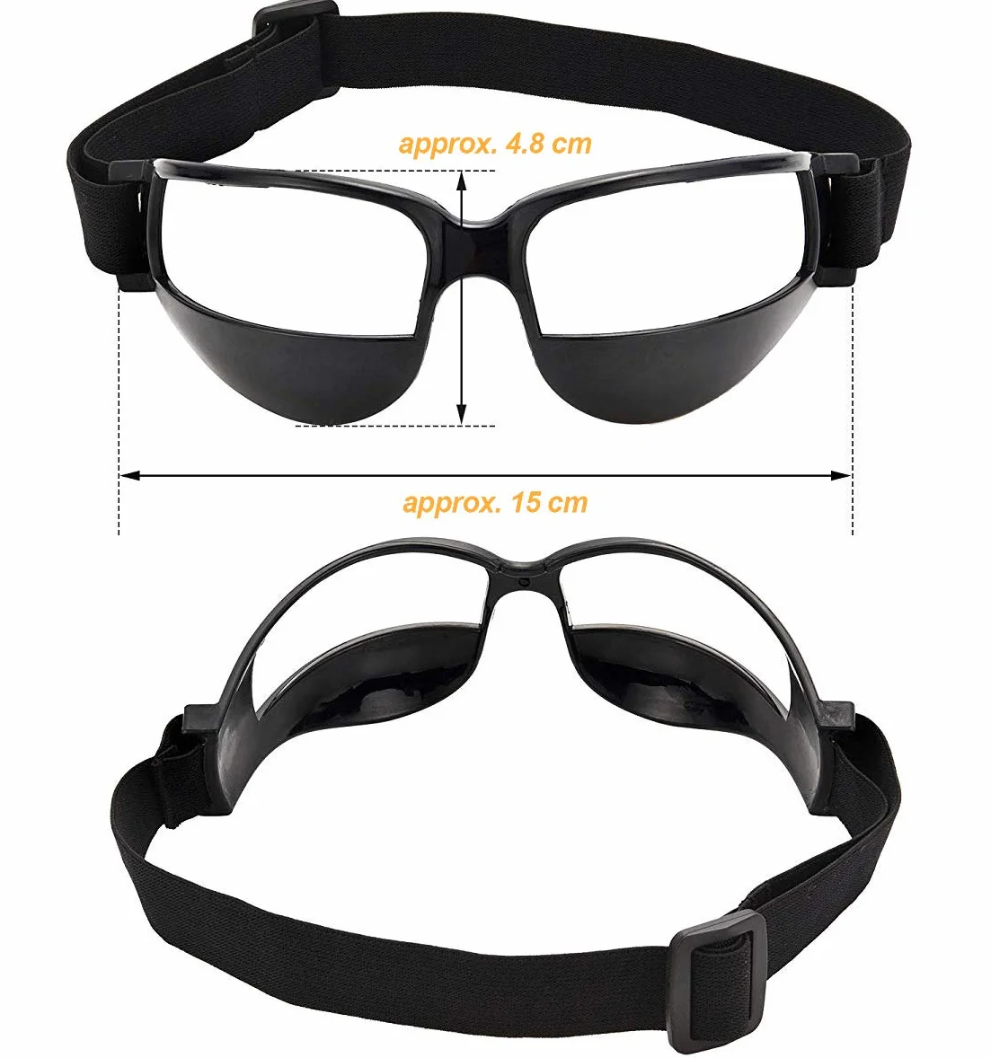 Lunettes de basket-ball professionnelles lot de 10 paires sangle élastique réglable