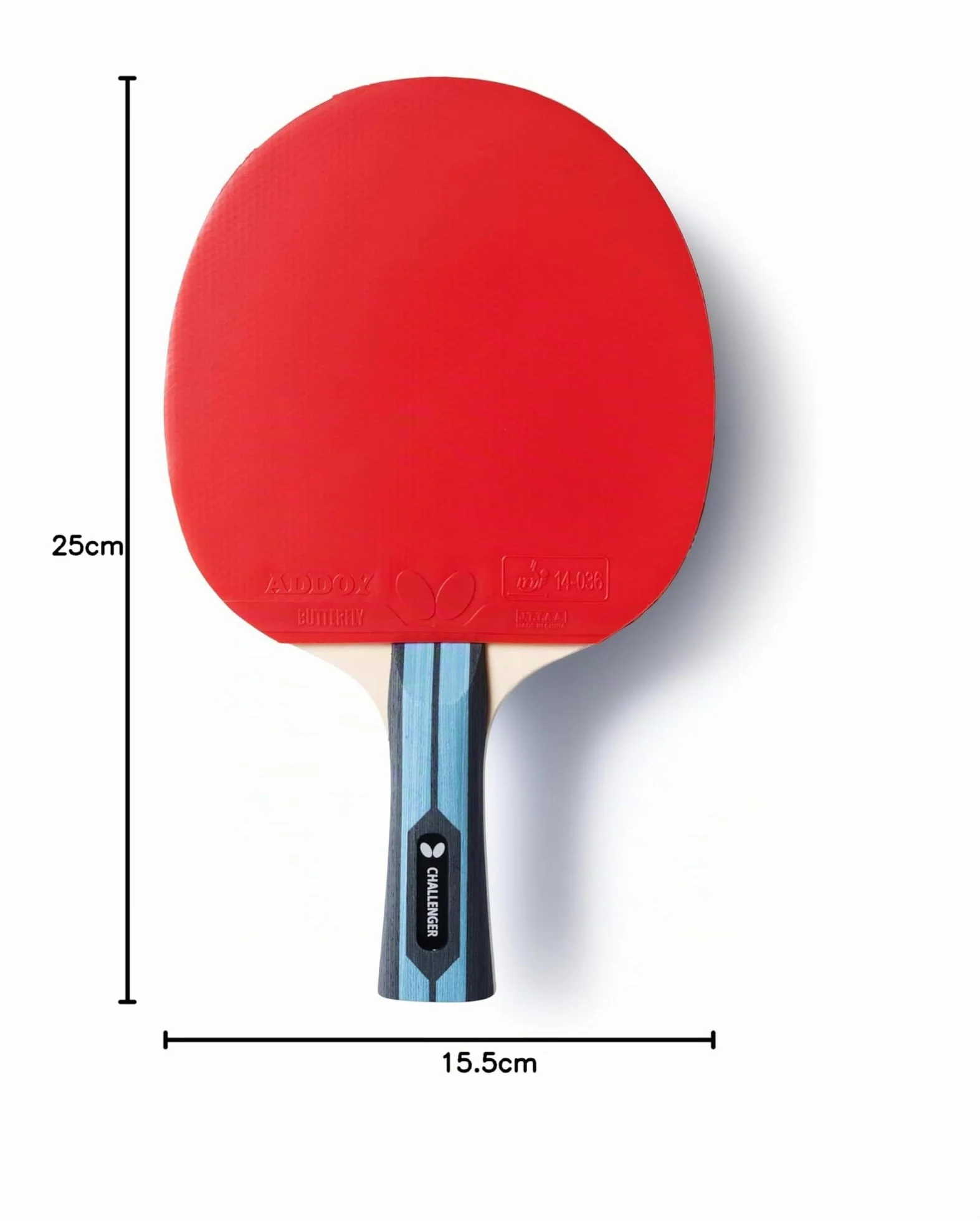 Raquette de Tennis de Table Team Butterfly | Raquette de Tennis de Table Professionnelle pour débutants et confirmés avec Homologation ITTF pour Les compétitions