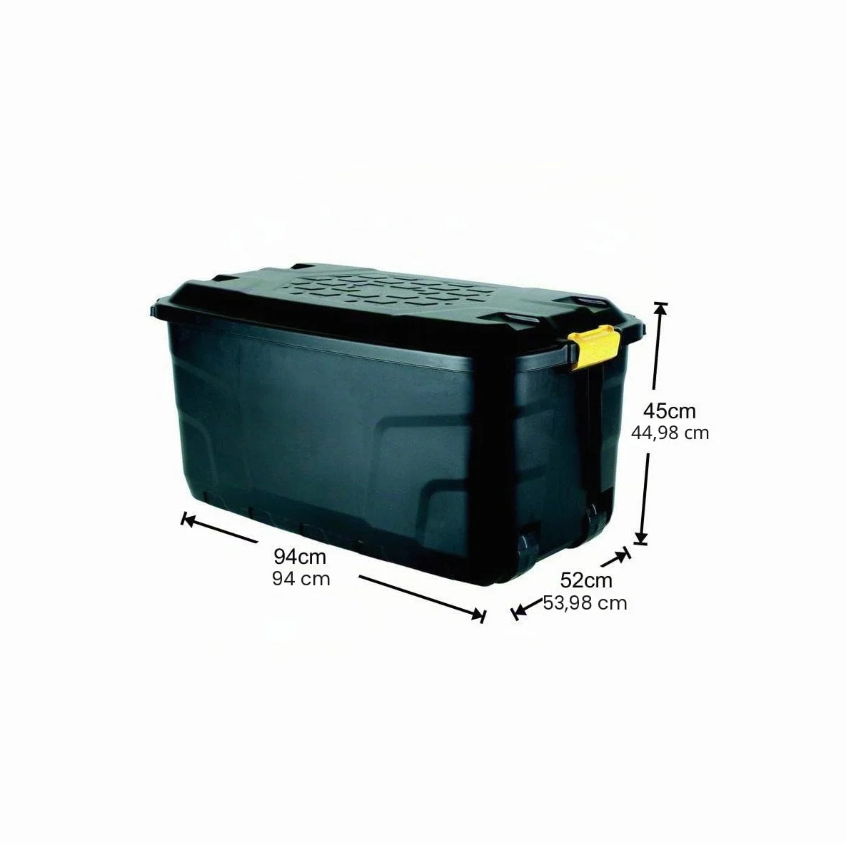 Ward 145 L Coffre de Rangement sur roulettes Noir