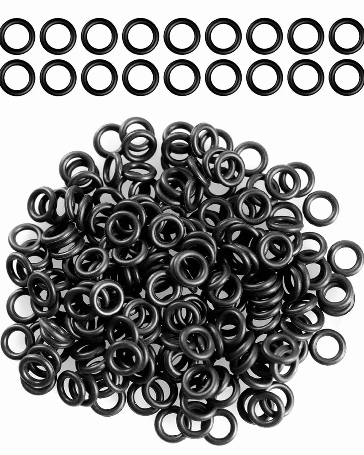 200 pièces Anneaux en caoutchouc noirs joints toriques pour filetages 2BA accessoires fléchettes