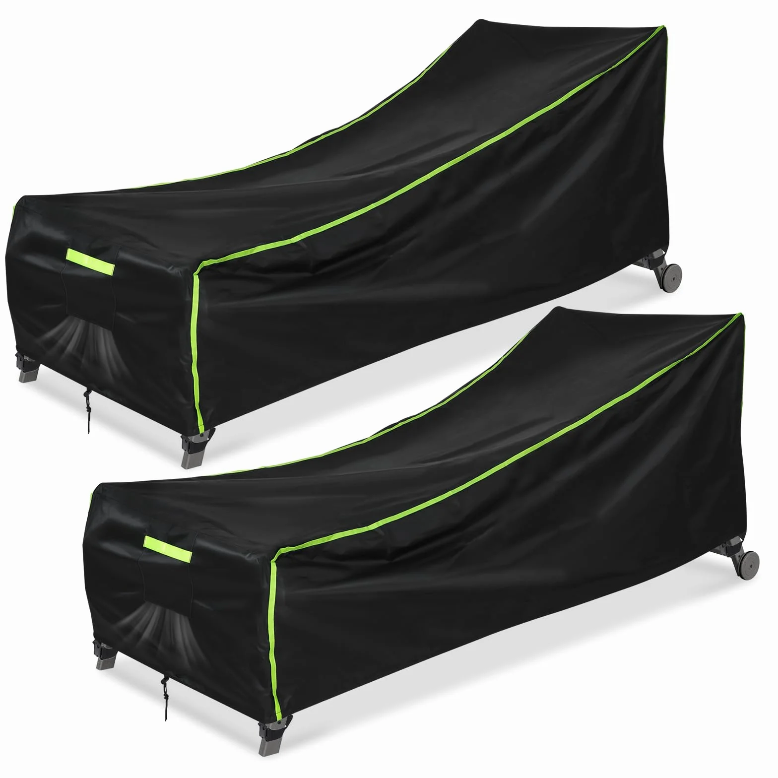 Housses de protection pour chaise longue GARPROVM Lot de 2 200x75x40/70 cm Oxford 210D imperméable