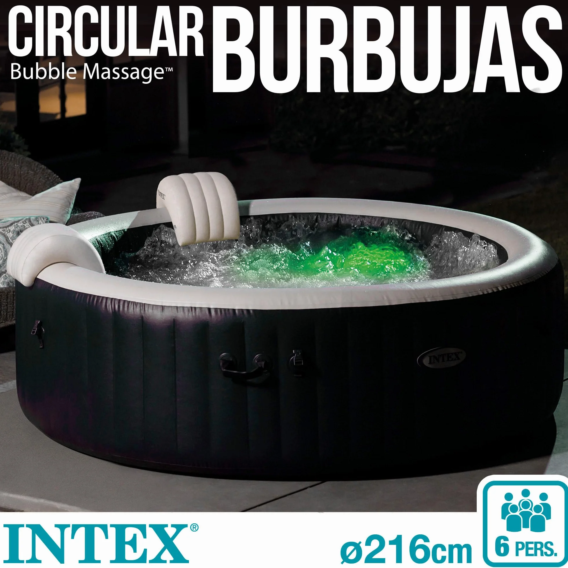 Intex Pure Spa Blue Navy 6 Places 28432NP