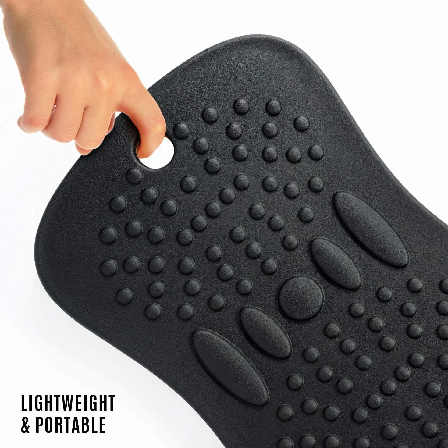 Yes4All Wobble Balance Board for Standing Desk/Anti-Fatigue Office Foam Pad - Standing Desk Mats, Rocker Board, Office Accessories, Wobble Board With Massage Ball