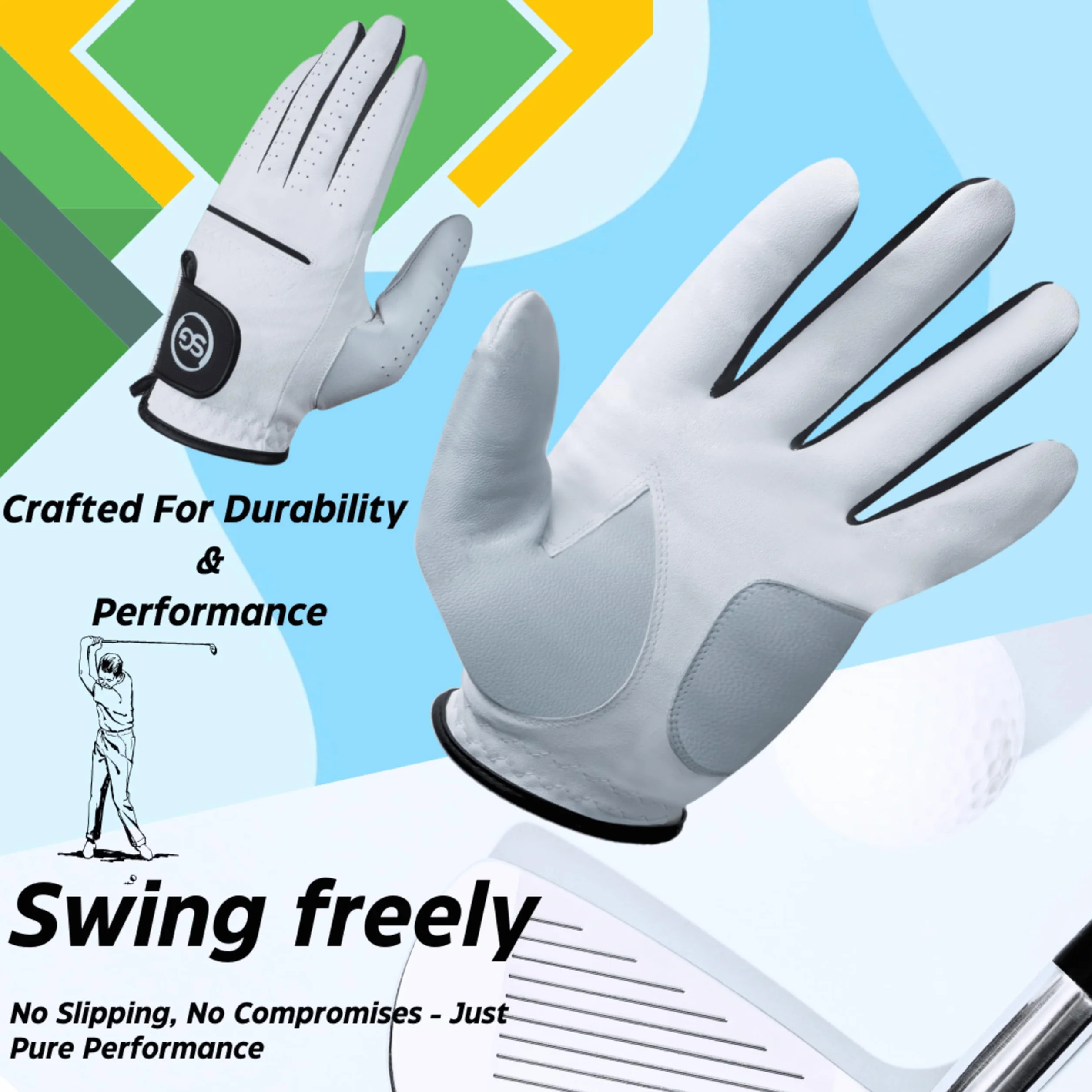 H-Cube Gants de golf toutes saisons – Lot de 5