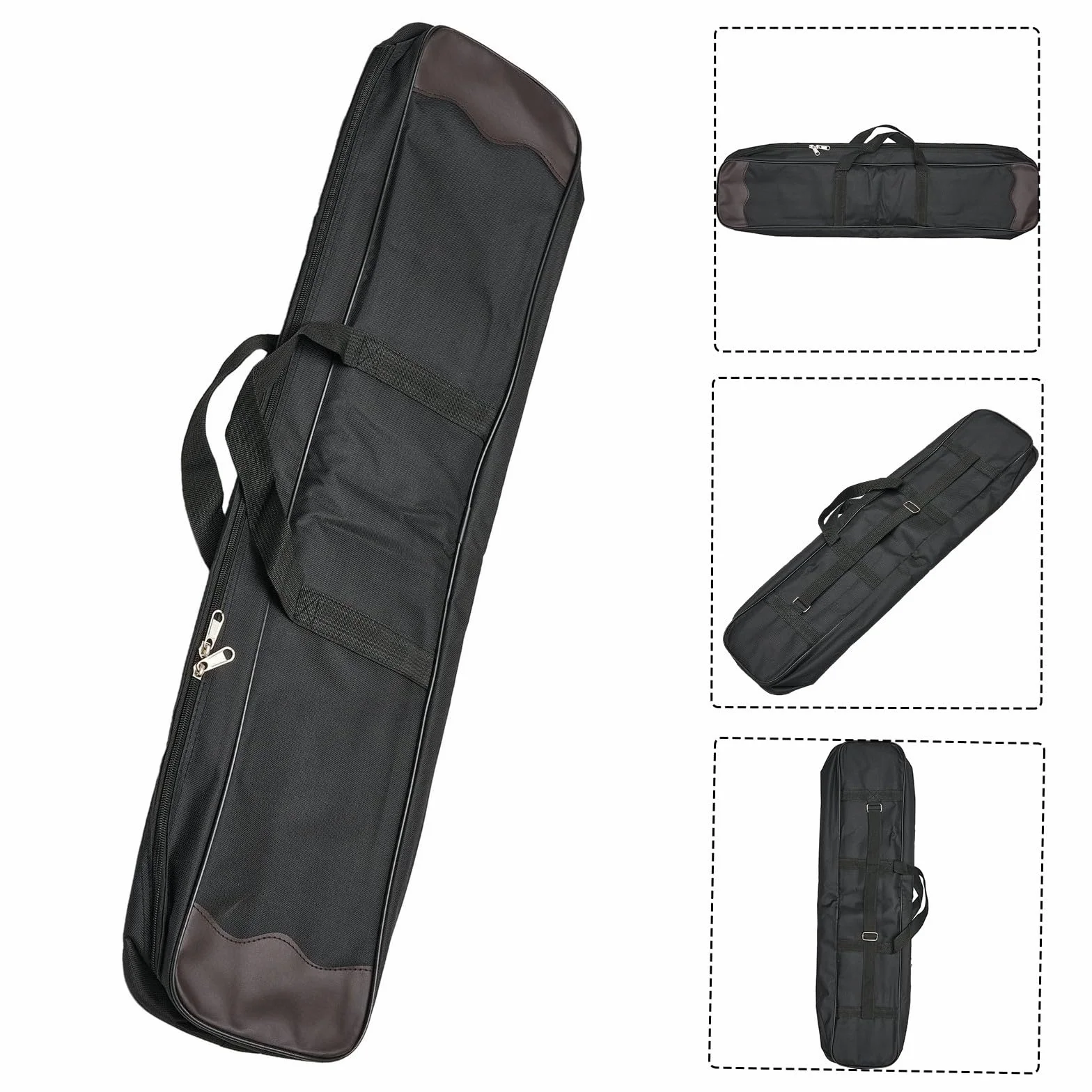 Sac à archet recourbé - Double couche - Pour ranger les arcs et les flèches - Portable - Souple - Pour adulte - Imperméable à l'eau et à la poussière