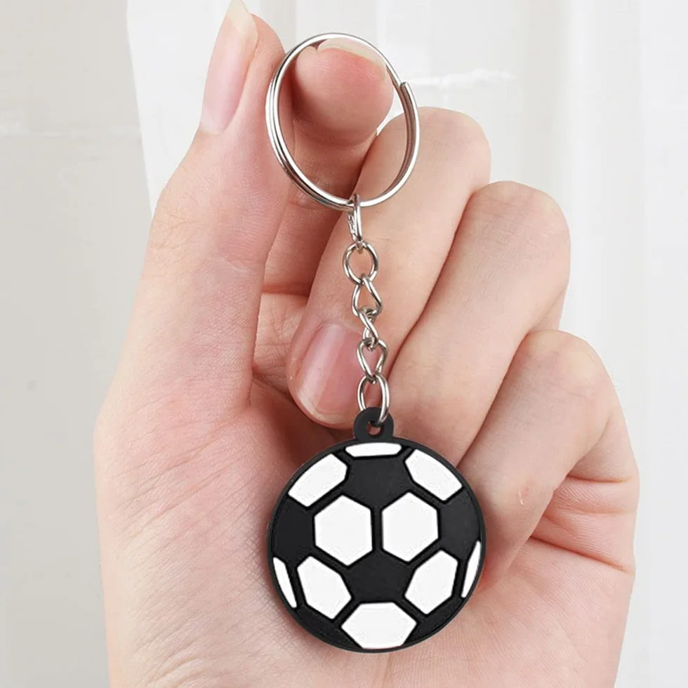 20 Pièces Mini Porte-Clés de Football - Ballon de Football pour Décoration de Fête et Cadeau d'Anniversaire pour Enfants