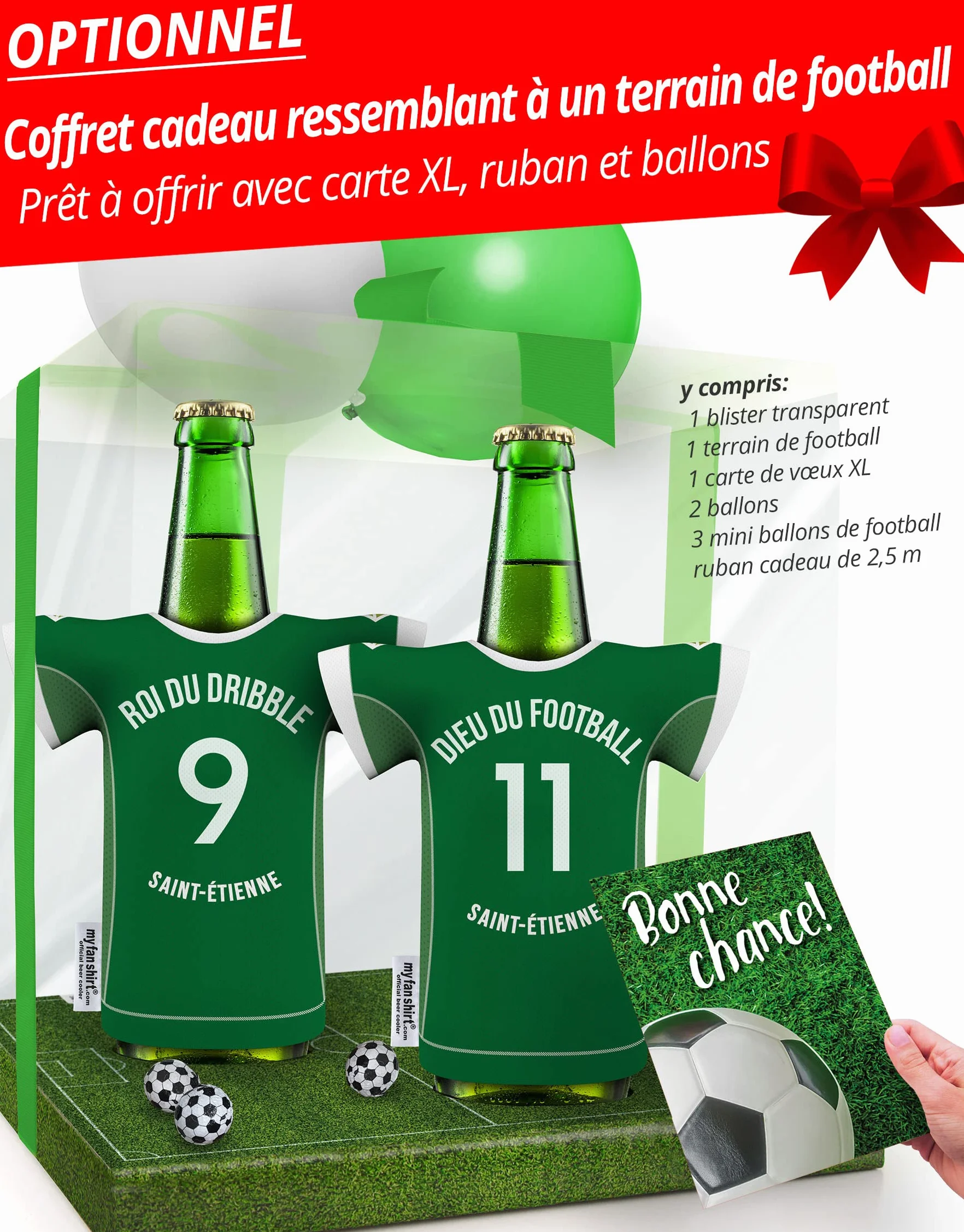 myfanshirt St. Etienne Maillot/Housse Refroidisseur de bière en Jersey - Convient à Hommes by FRFRT