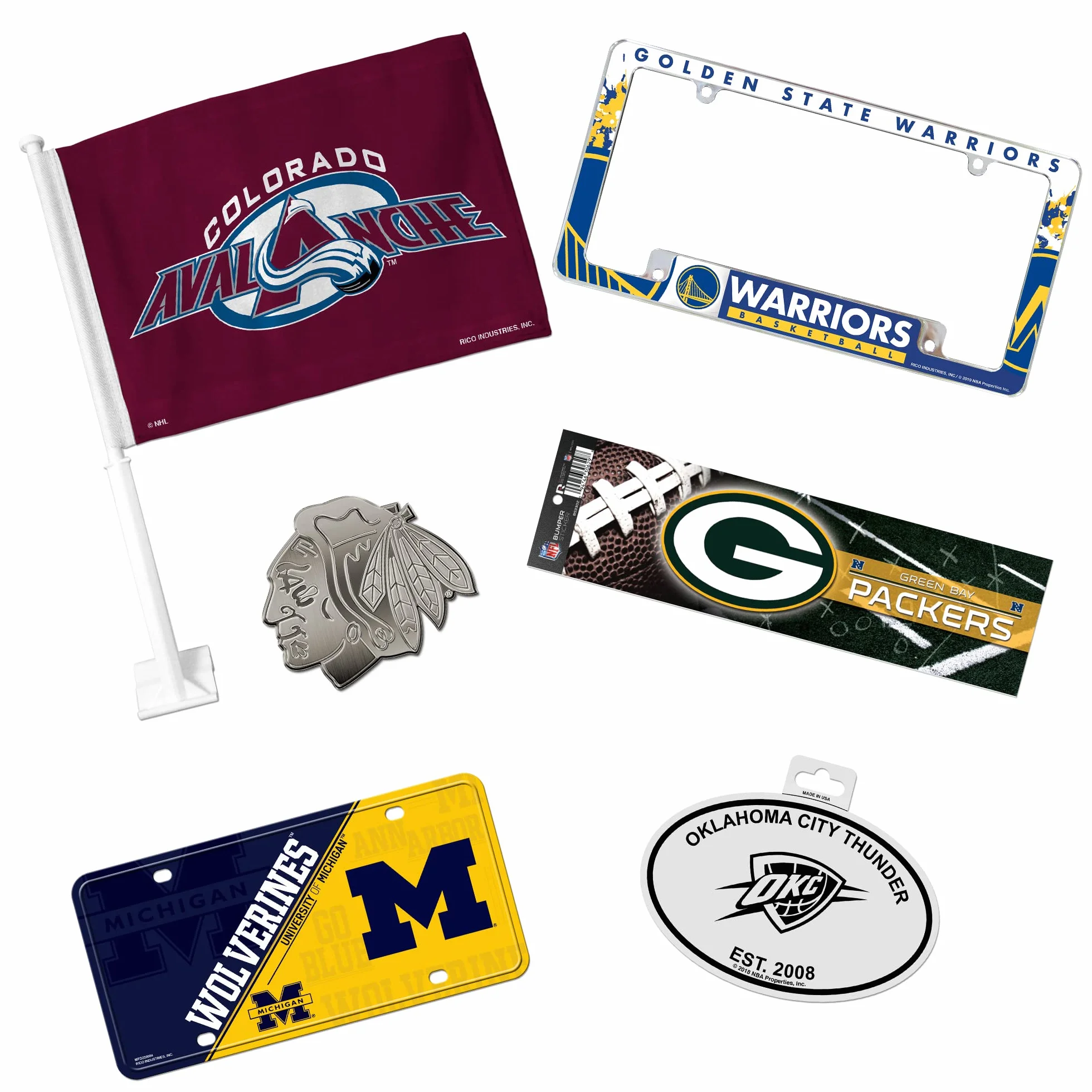 Rico Industries NCAA UCLA Bruins Color Team Logo Autocollant ovale