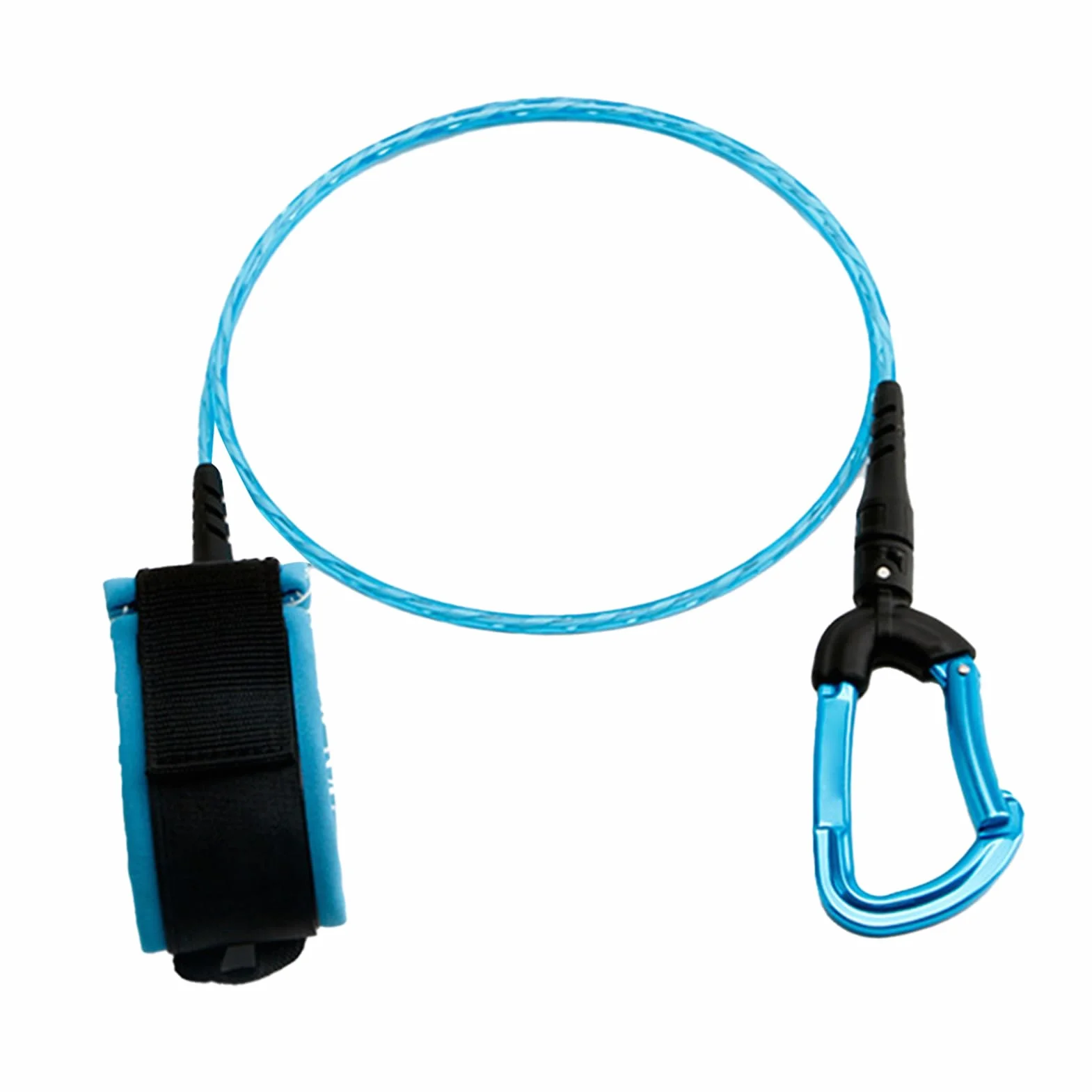 Corde de plongée sous-marine, longe de sécurité pour apnée, Corde anti-perte d'apnée, Corde de plongée élastique Anti-perte de fil d'acier inoxydable intégré pour l'entraînement en haute mer