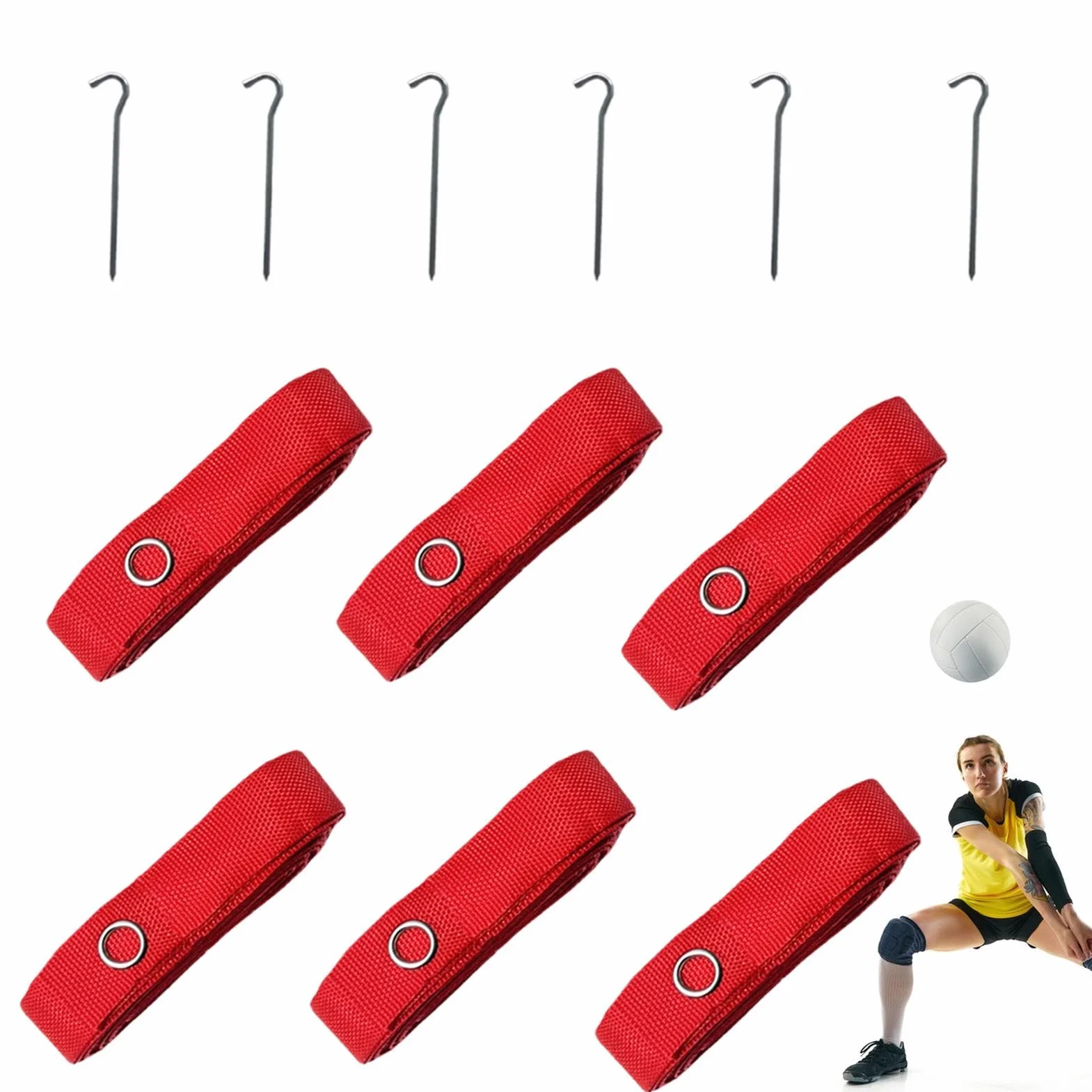 Cordes de volleyball de plage officielles 26,3 x 52,6 m portables