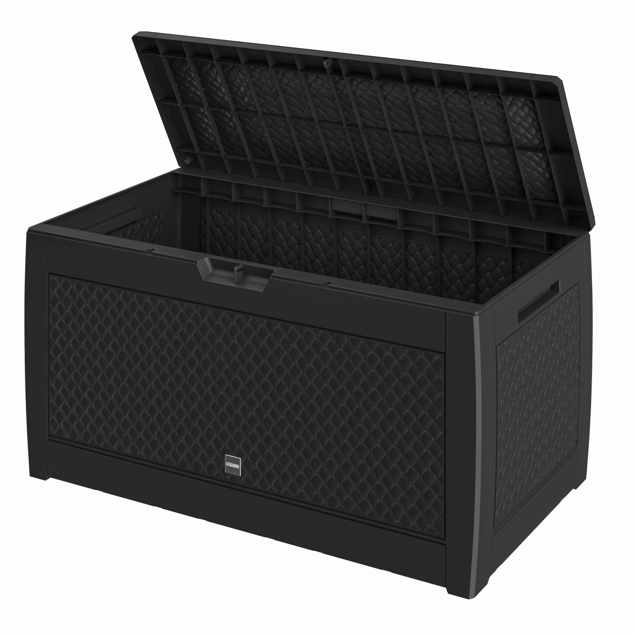 Casaria Coffre de Rangement 310 litres Anthracite avec Roulettes Jardin