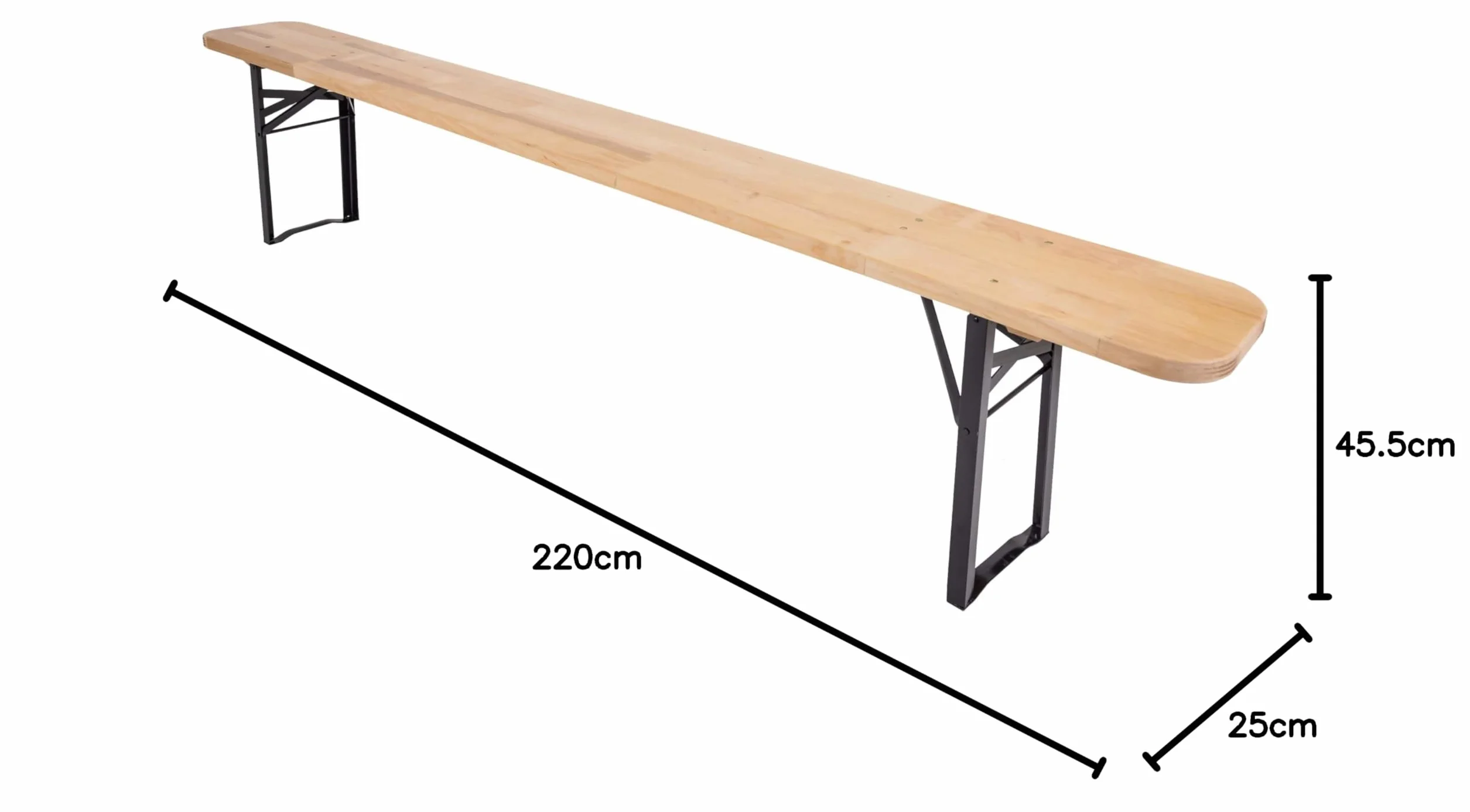Banc de Jardin Pliable Brasserie Lot de 2