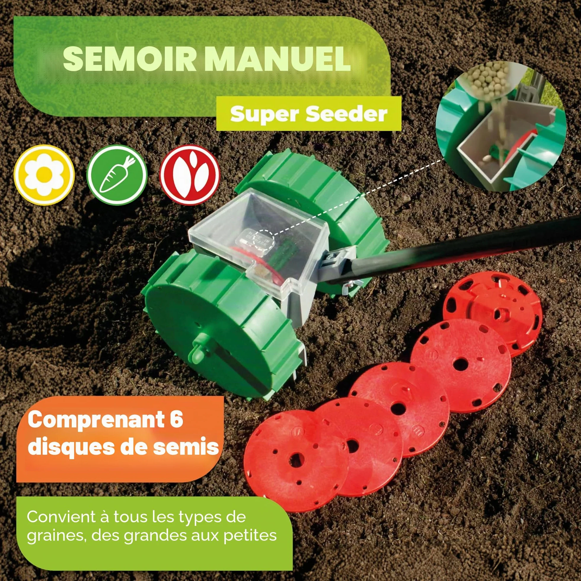 Bio Green BG-SS Semoir Ultra 47 x 46,5 x 35 cm