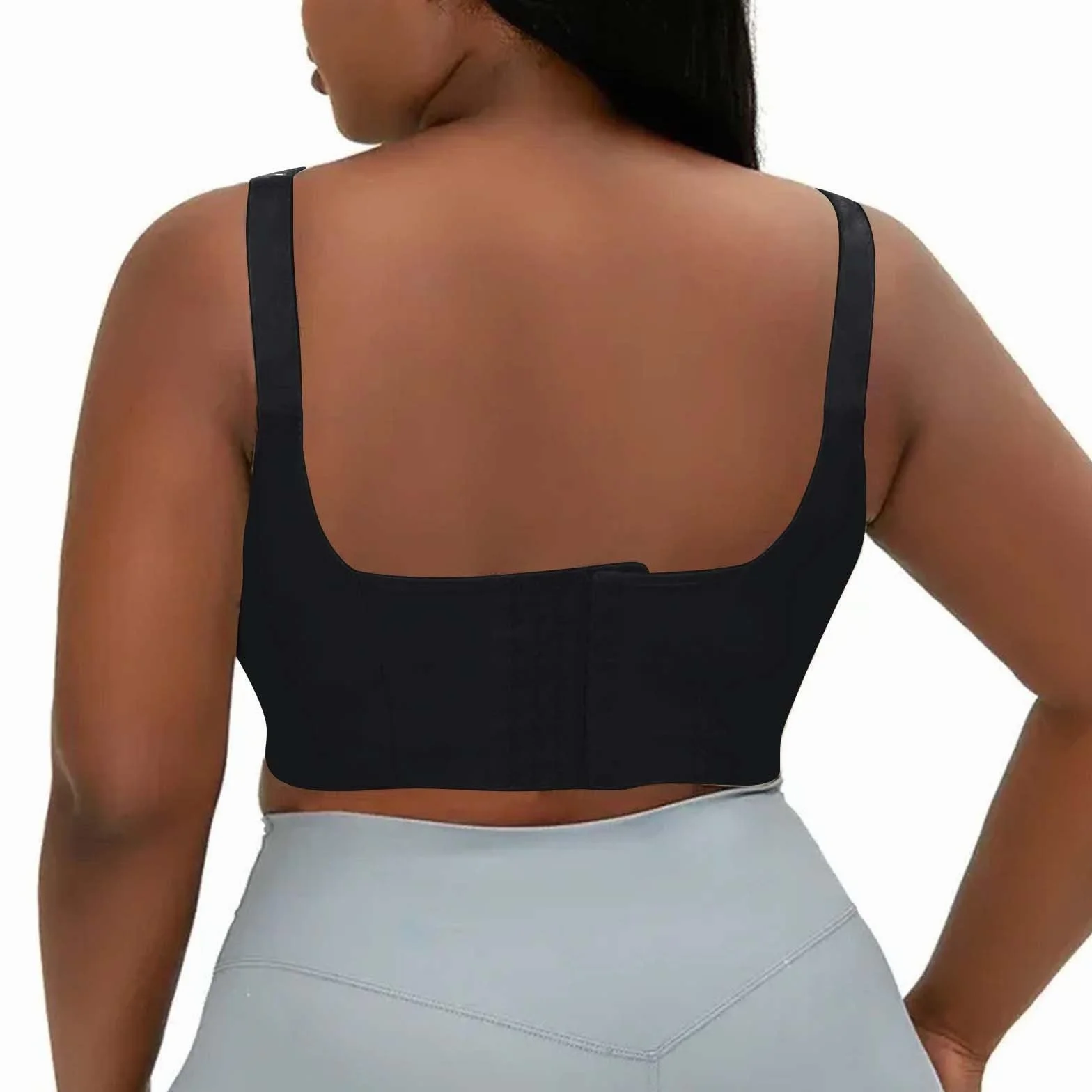 Soutien-Gorge Sexy Brillant de Grande Taille avec Ajustement Anti-affaissement sur Le côté de la Poitrine pour Femme Débardeur Chat