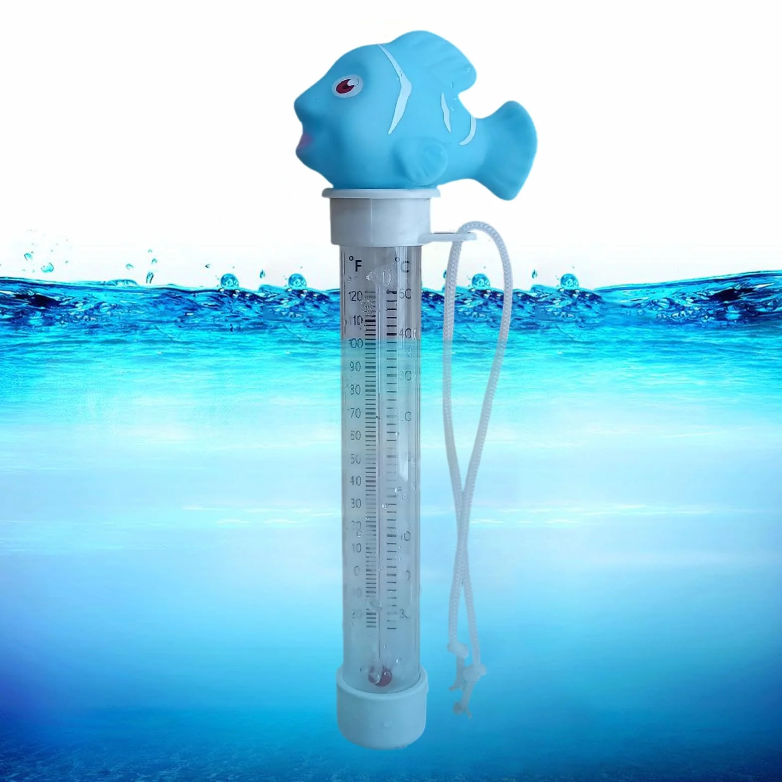 Temperature Meter 3 Pouce Pool Water Gauge Précis Cartoon Thermometer Shock Resistant Design Reliable Water Tester