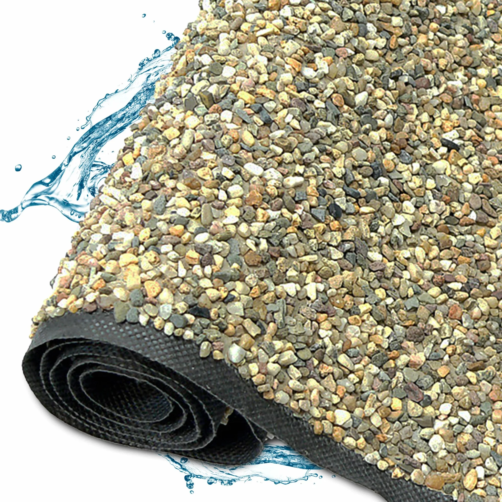 TeichVision Feuille de Pierre Bord de Bassin 1,2 m x 6 m Couleur Sable