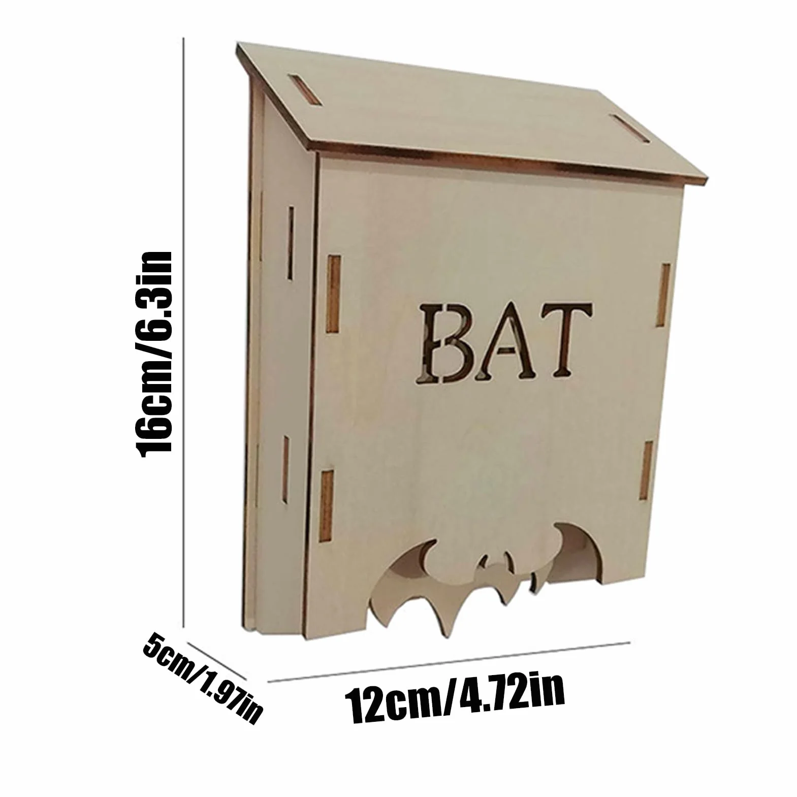 Maison pour chauves-souris en bois extérieur abri faune design prêt pour le climat