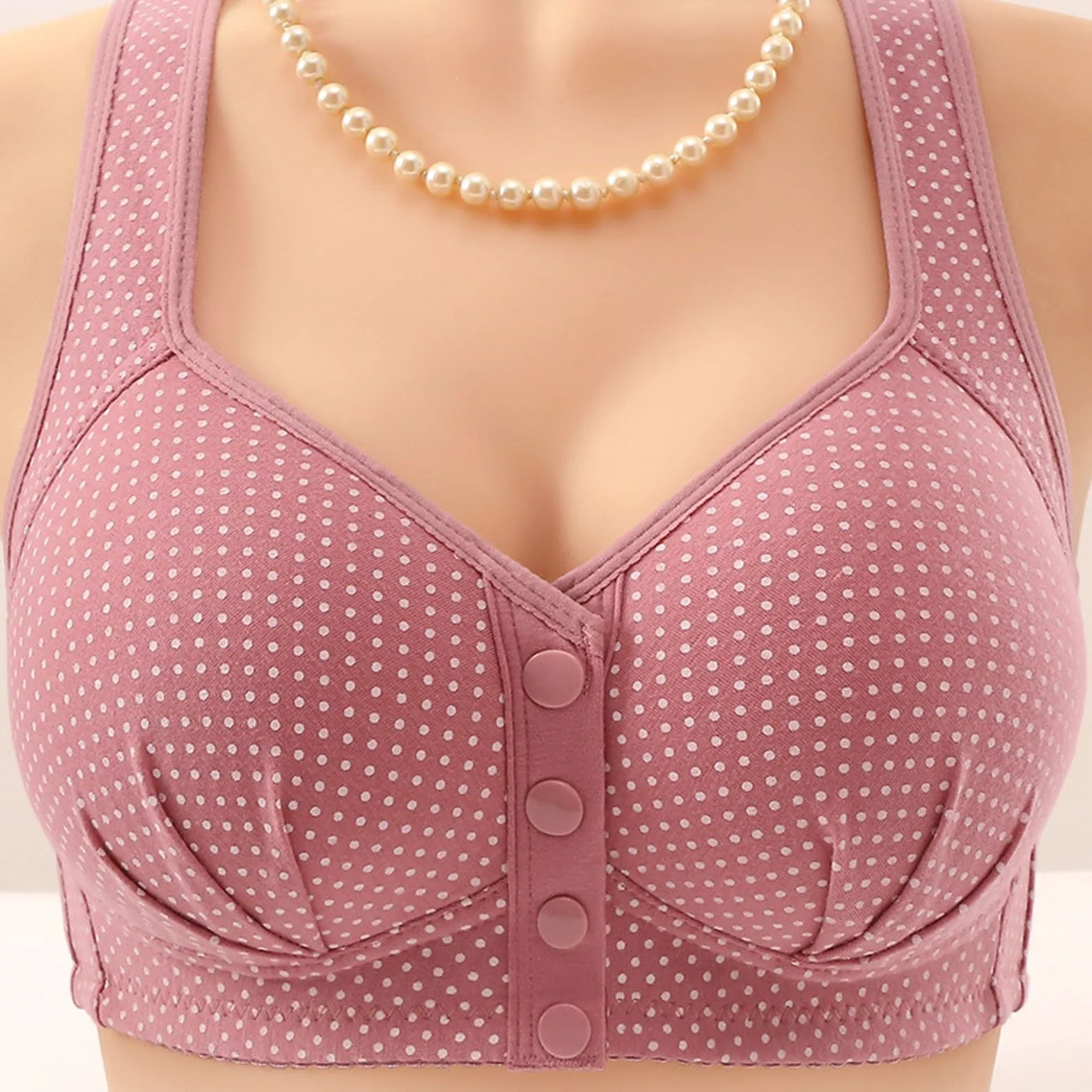 Women Sexy Lace Front Shaping Cup Adjustable Shoulder Strap Large Size Bra Bustier