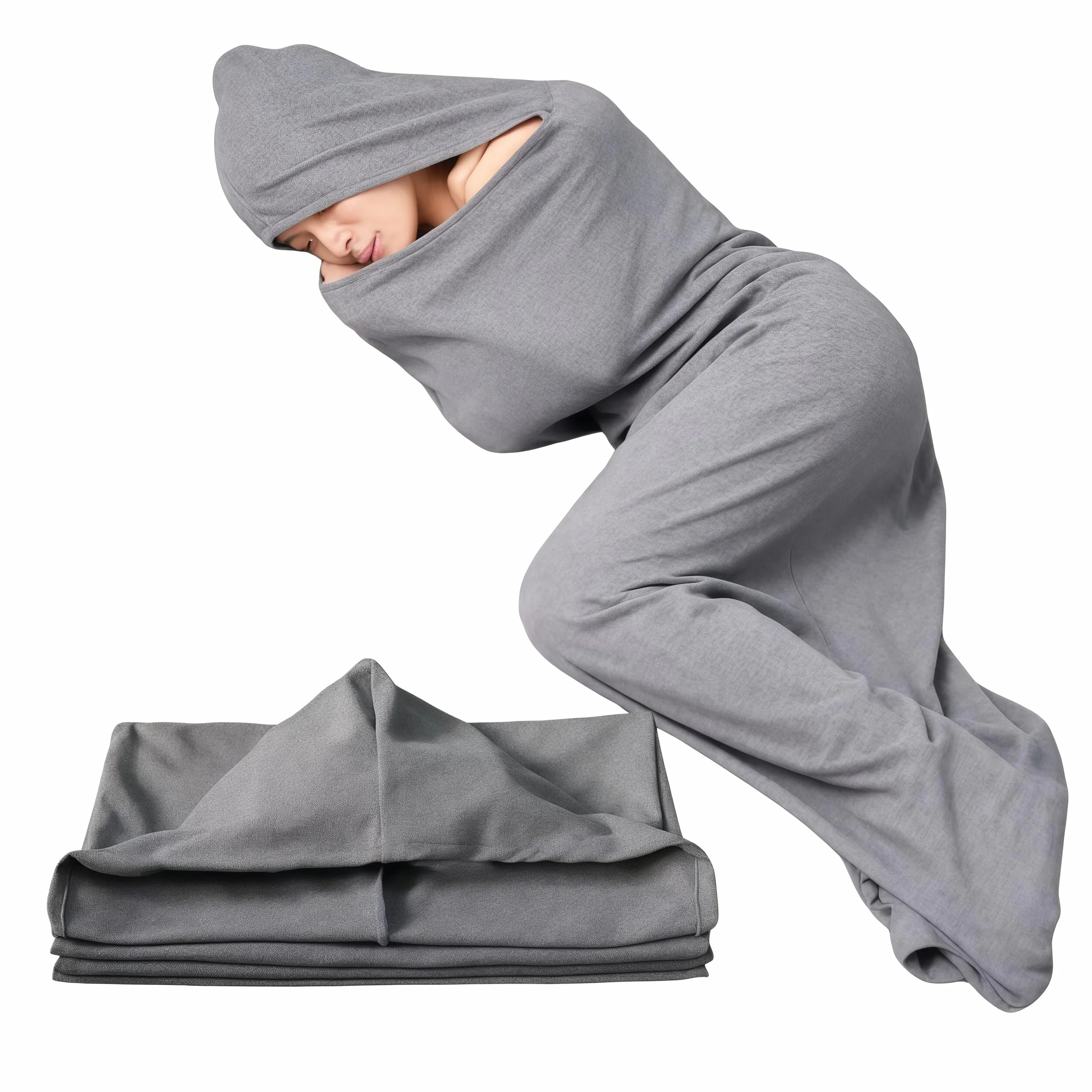 Le Câlin Calinéa, Couverture Thérapeutique par Pression Et Étreinte Tissu Extensible Respirant Capsule De Sommeil À Capuche pour Détente À Domicile