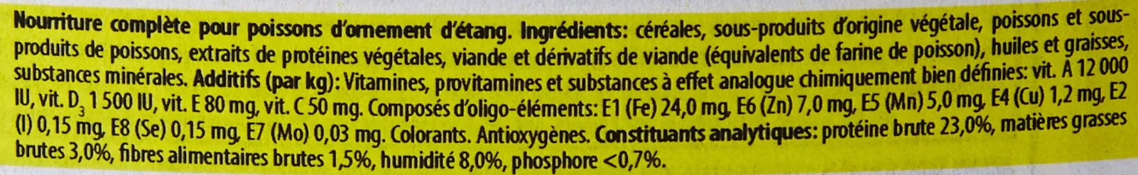 POND STICKS MIXED 11L 900g Aliment bâtonnets flottants pour carpes koï et poissons de bassin