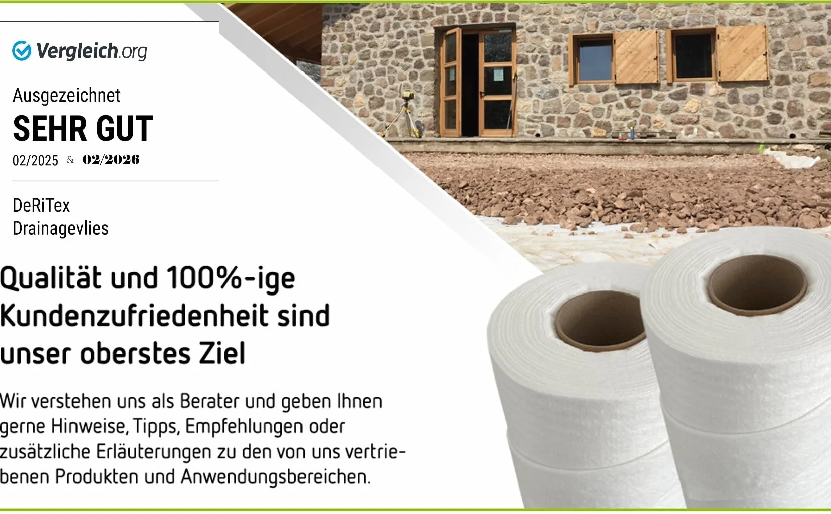 Filtres de Drainage Non-tissés 150g/m² 25m² (1m x 25m)