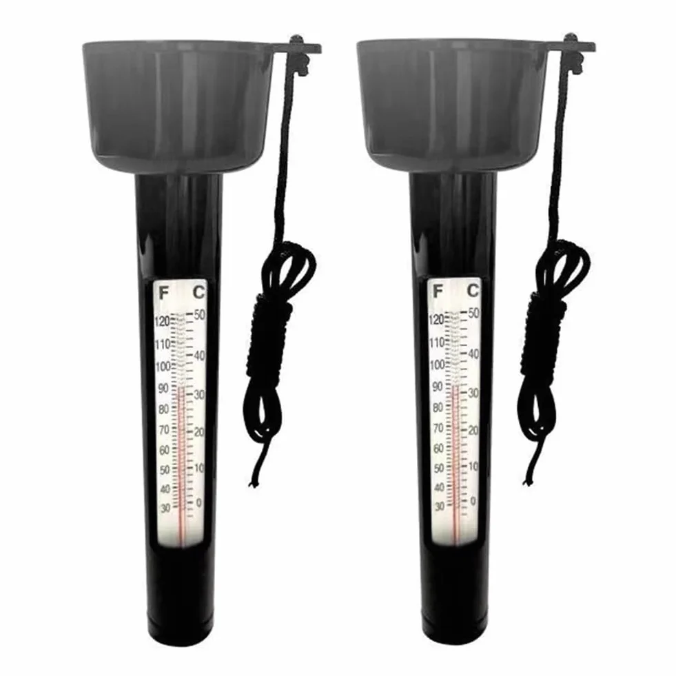 Jimenez Thermomètres à Flottants pour Bassin de Jardin Extérieur 0-50C Pack de 2