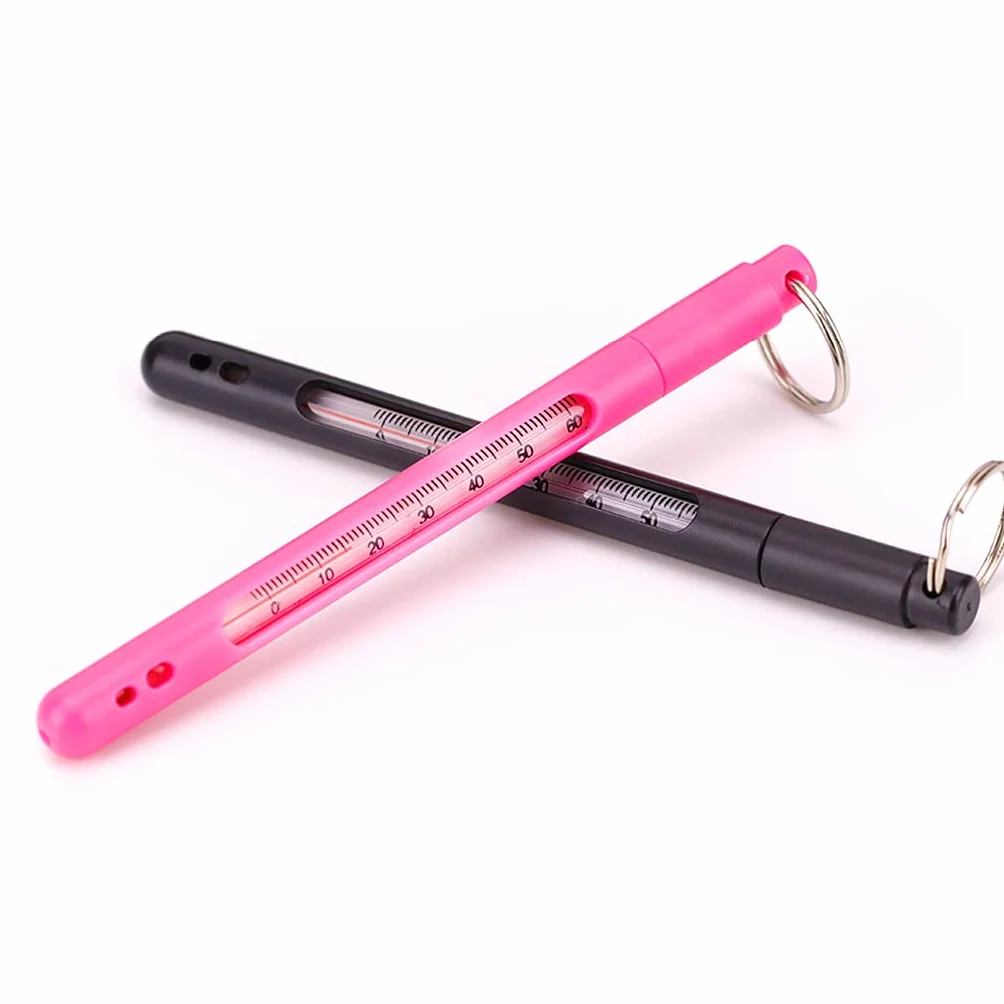 Thermomètre de pêche extérieur en métal pour la pêche à la mouche avec accessoires de pêche en rivière