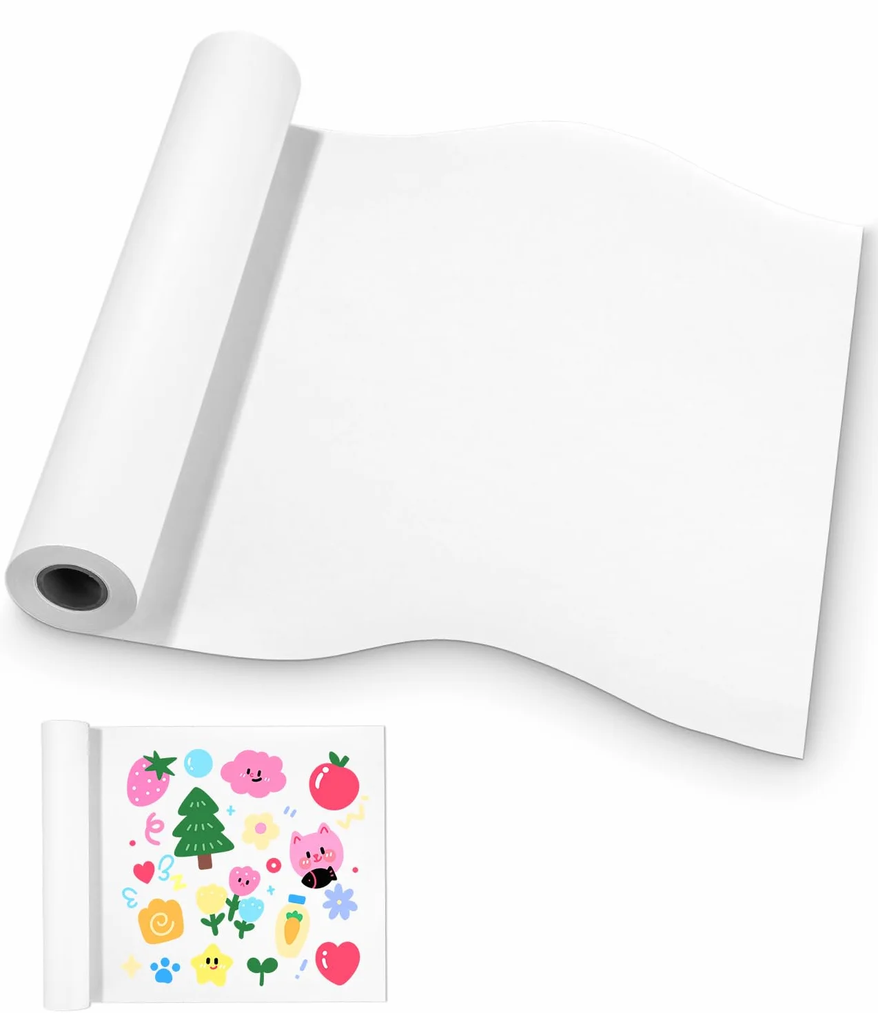 Rouleau de Papier à Dessin Blanc 30 cm x 15 m 70 g/m² pour Enfants et Artistes