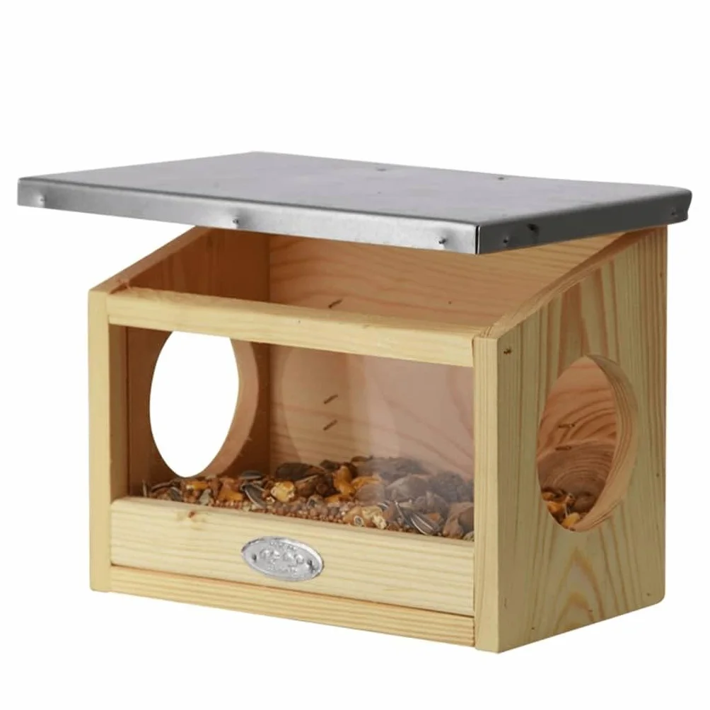 Esschert Design Mangeoire écureuils Bois 17,6 x 25,3 x 18,7 cm