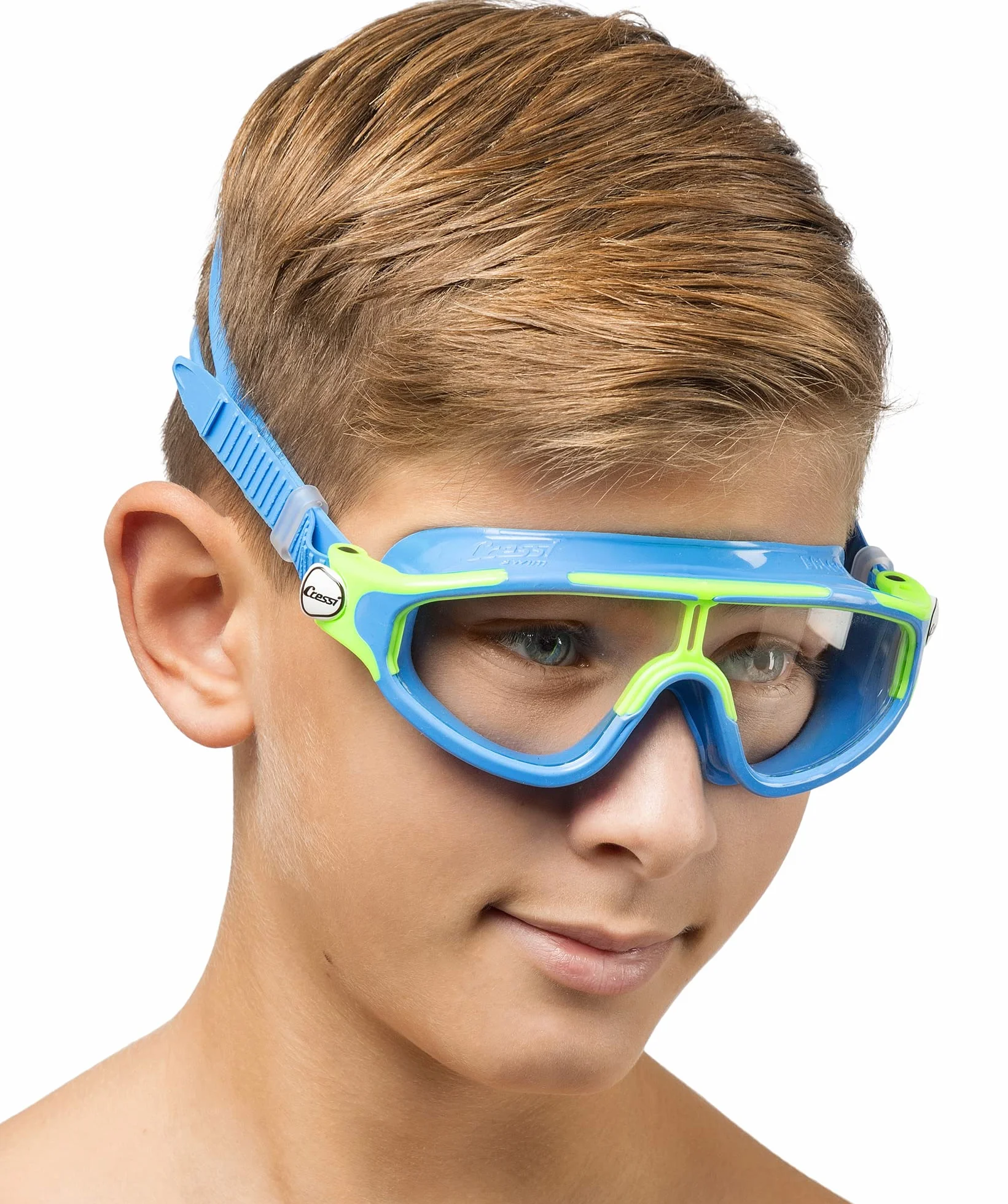 CRESSI Baloo King Goggles Lunettes Natation Verre Unique Piscine Snorkeling Junior Unisexe