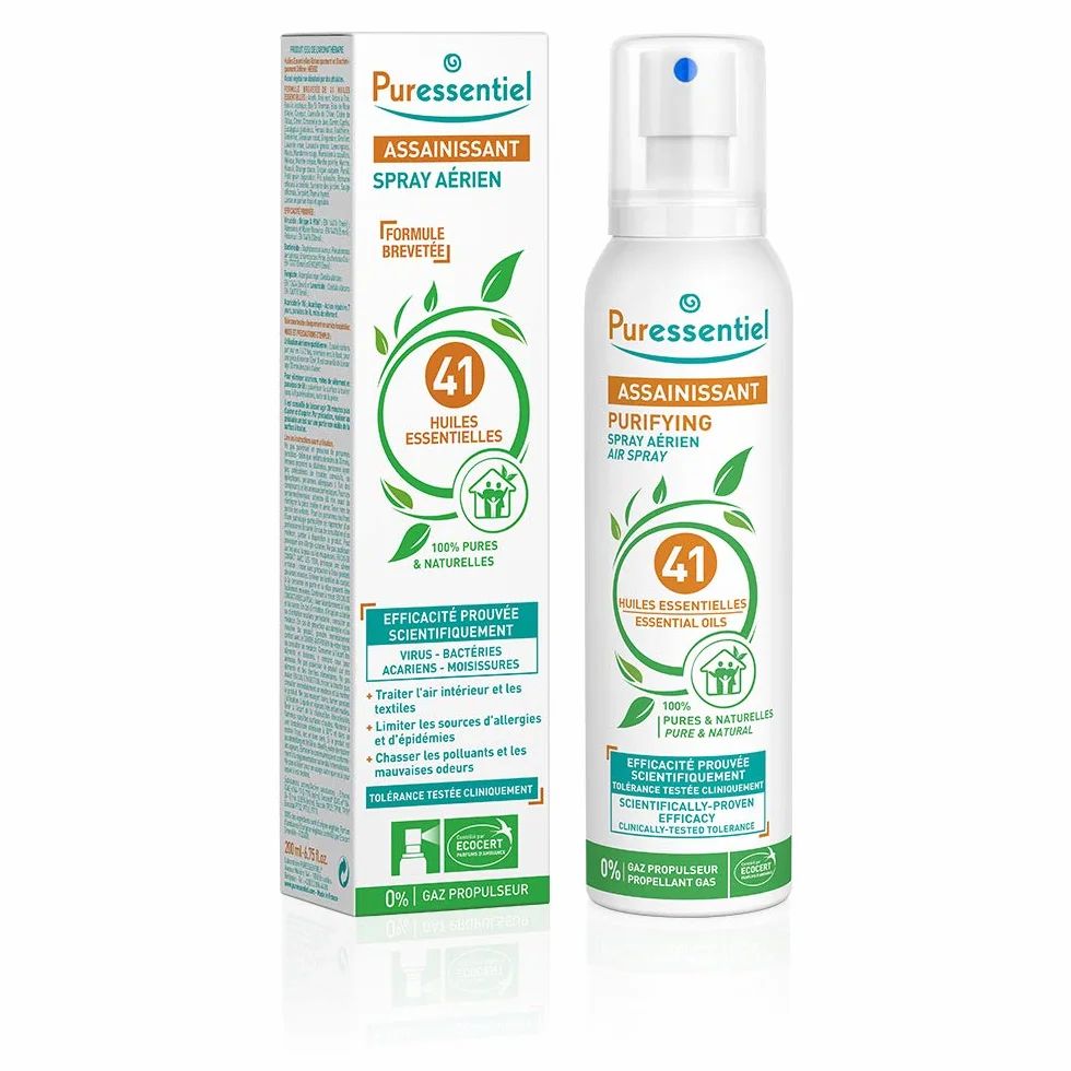 Puressentiel Spray Aérien aux 41 Huiles Essentielles 100% Pures et Naturelles 200 ml