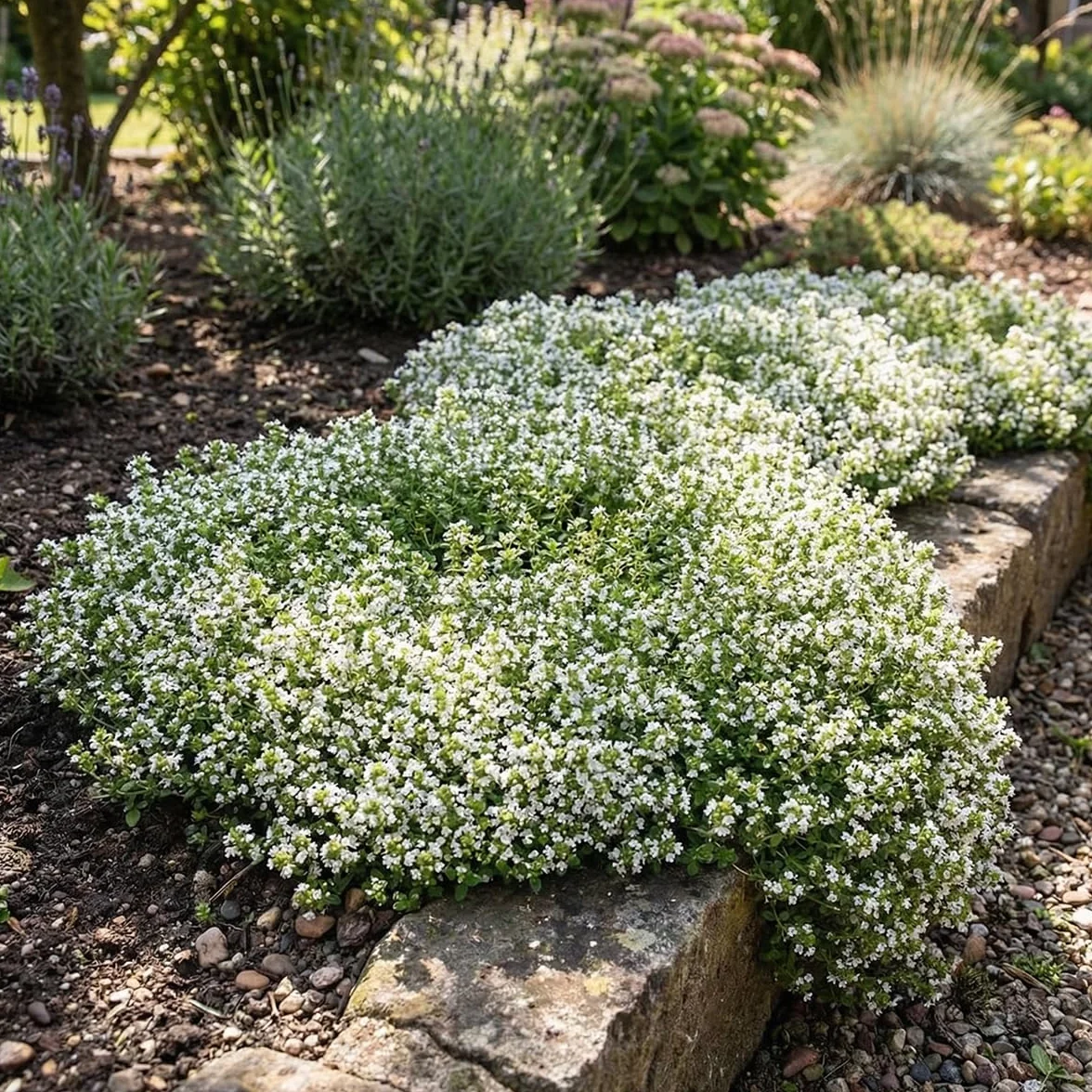 Bloomique Thymus Albiflorus Thym Rampant Rustique Vivace Couvre-sol 10-20 cm Pot 9 cm