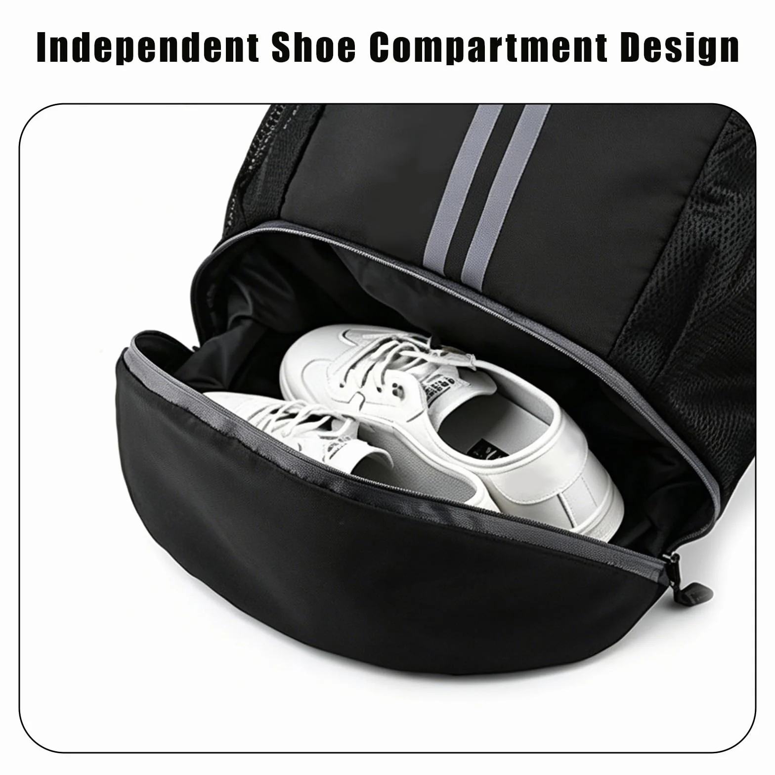 Sac de sport avec compartiment à chaussures, sac de gym à cordon, sac à dos de sport imperméable pour femmes et hommes, sac de sport pour hommes, idéal pour le sport, le fitness, la randonnée