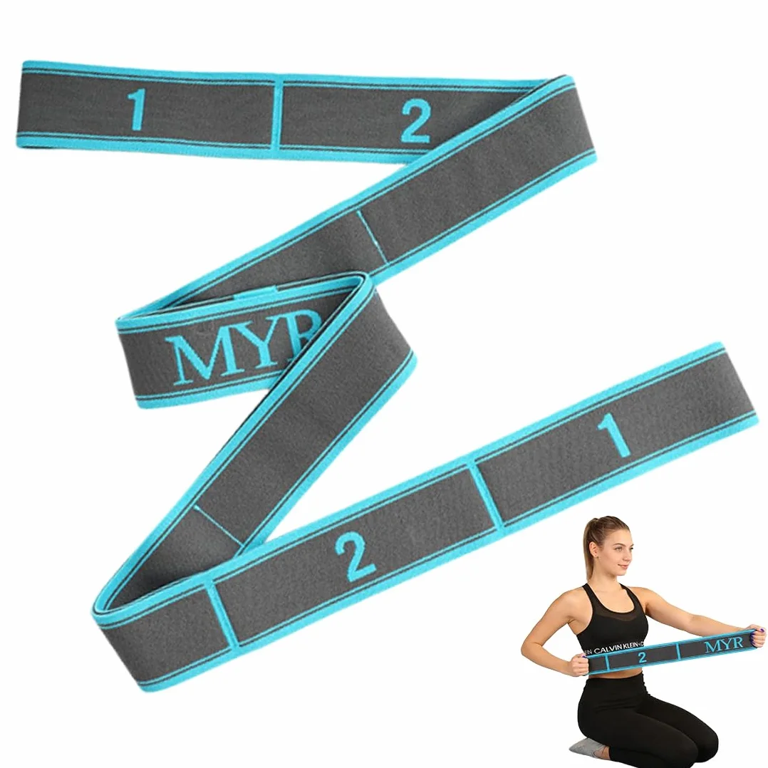Sangle de Yoga, Étireur de Fascia de Yoga, Ceinture Élastique pour Yoga et Fitness, avec 9 Boucles, Bande Élastique de Résistance, Jambes Ceinture D'étirement des Ligaments, pour Entraînement, Pilates