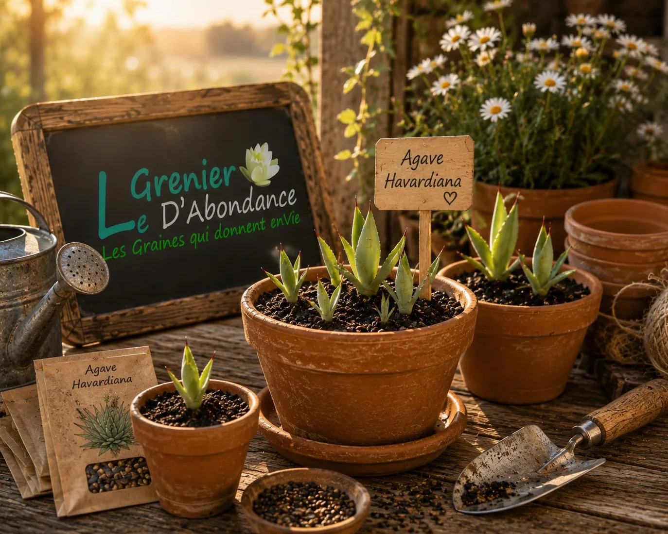 AGAVE HAVARDIANA 25 graines à semer - Le Grenier d'Abondance - Plante Succulente