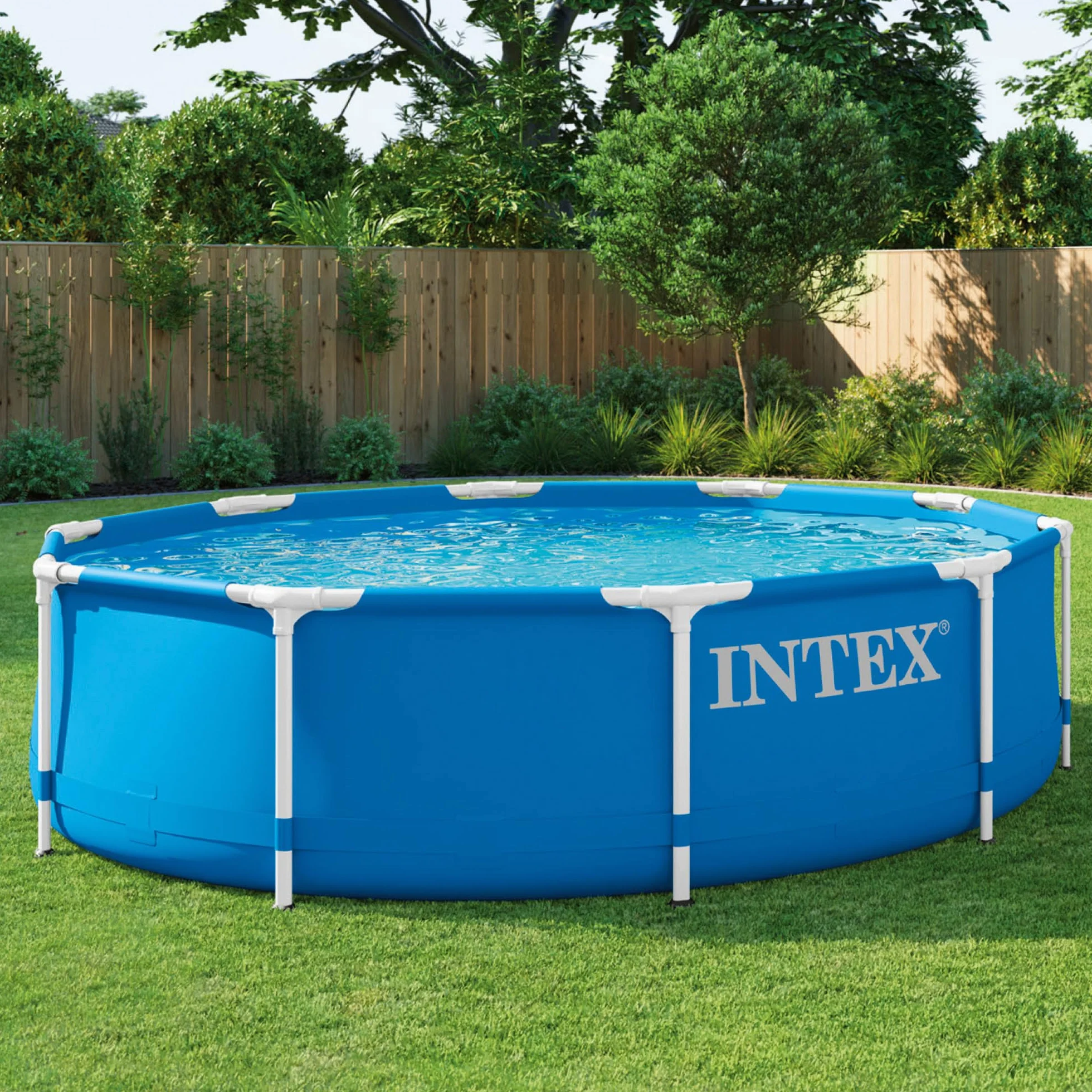 Intex Metal Frame Piscine démontable 305 x 76 cm Bleu